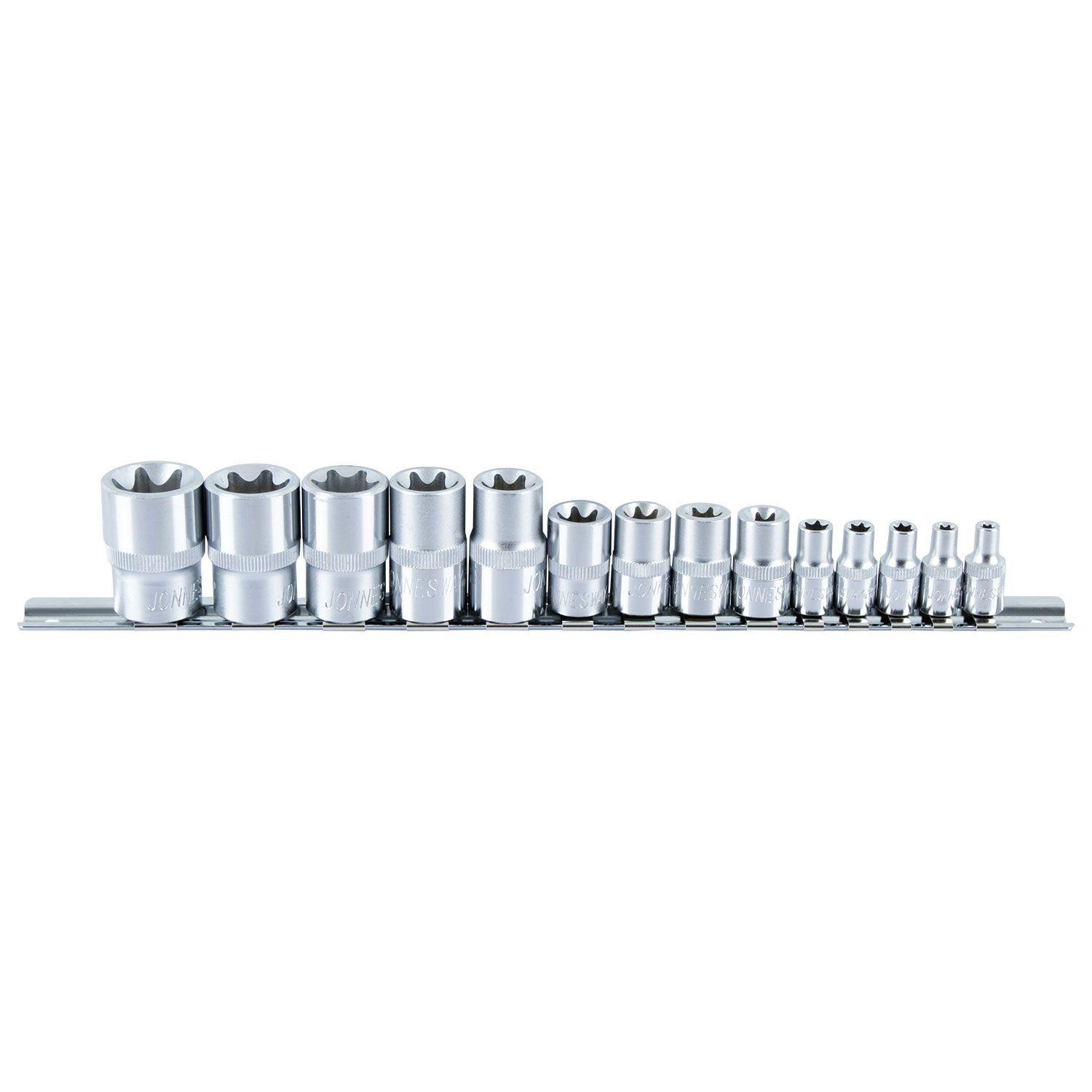 Set De Dados Torx 1/4' - 3/8' - 1/2' 14 Pcs Jonnesway-2
