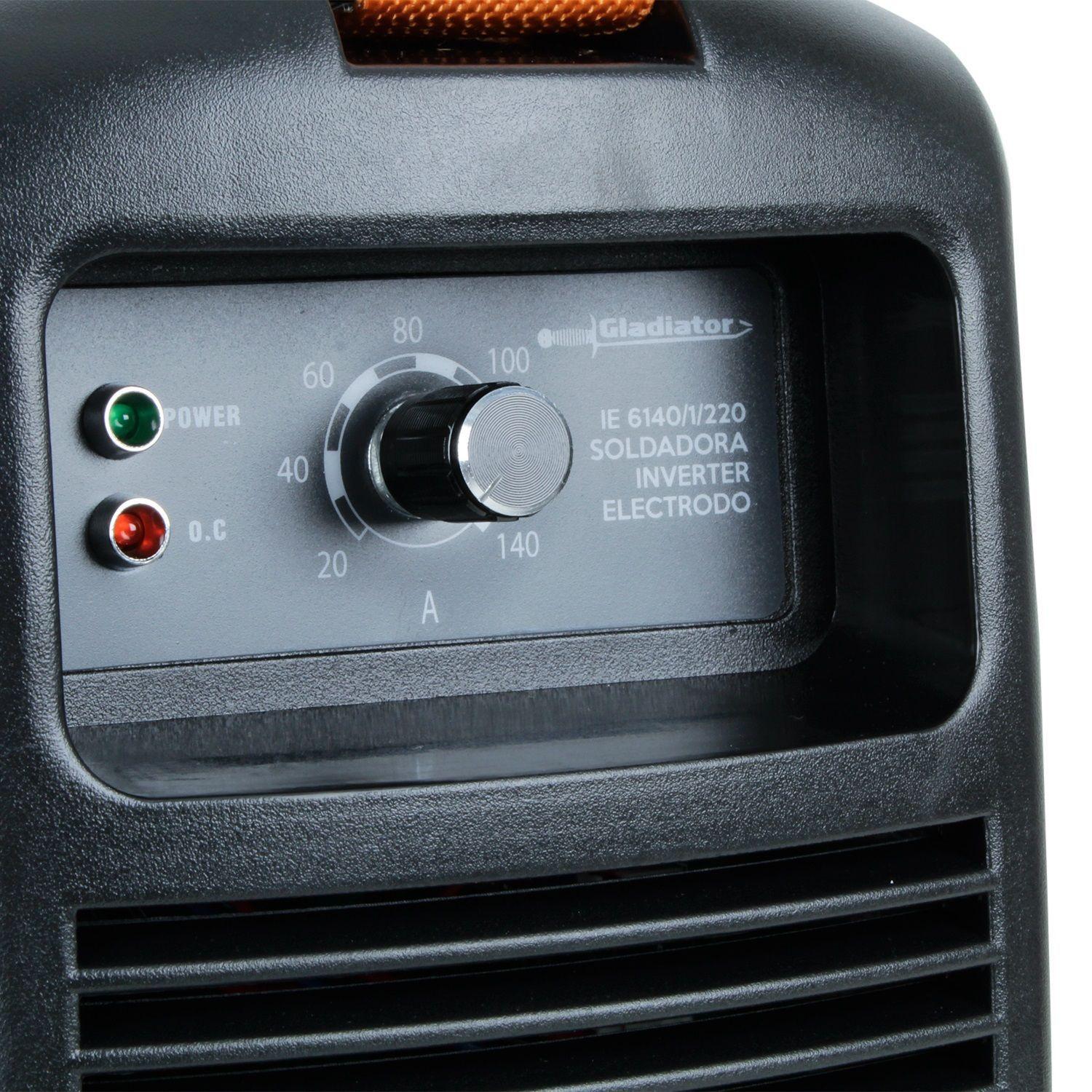 Soldadora Inverter Arco Manual 140amp IE 6140/1/220 Gladiator-3