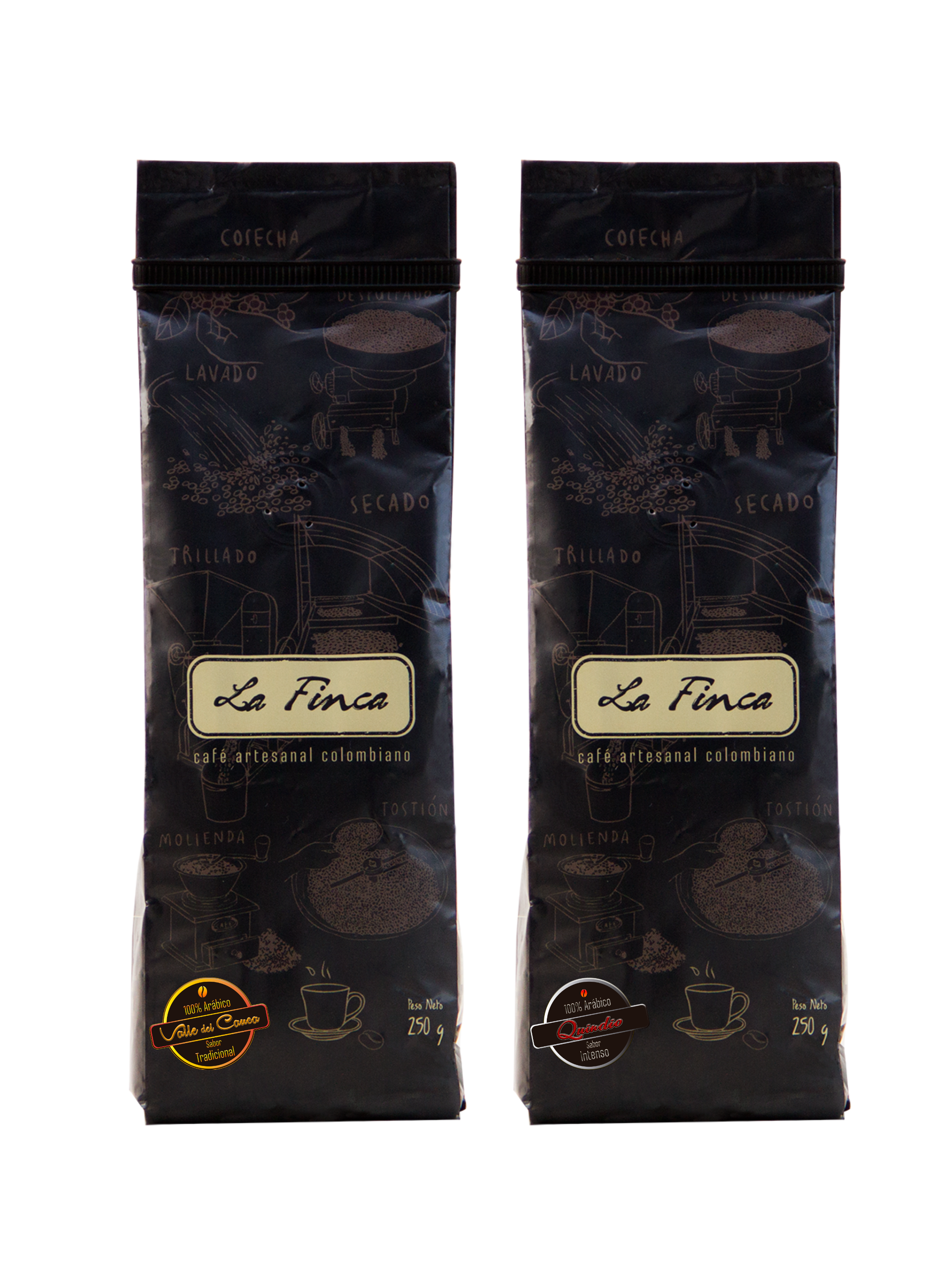 La Finca Quindío y Valle del Cauca Molido 250g x 2-0