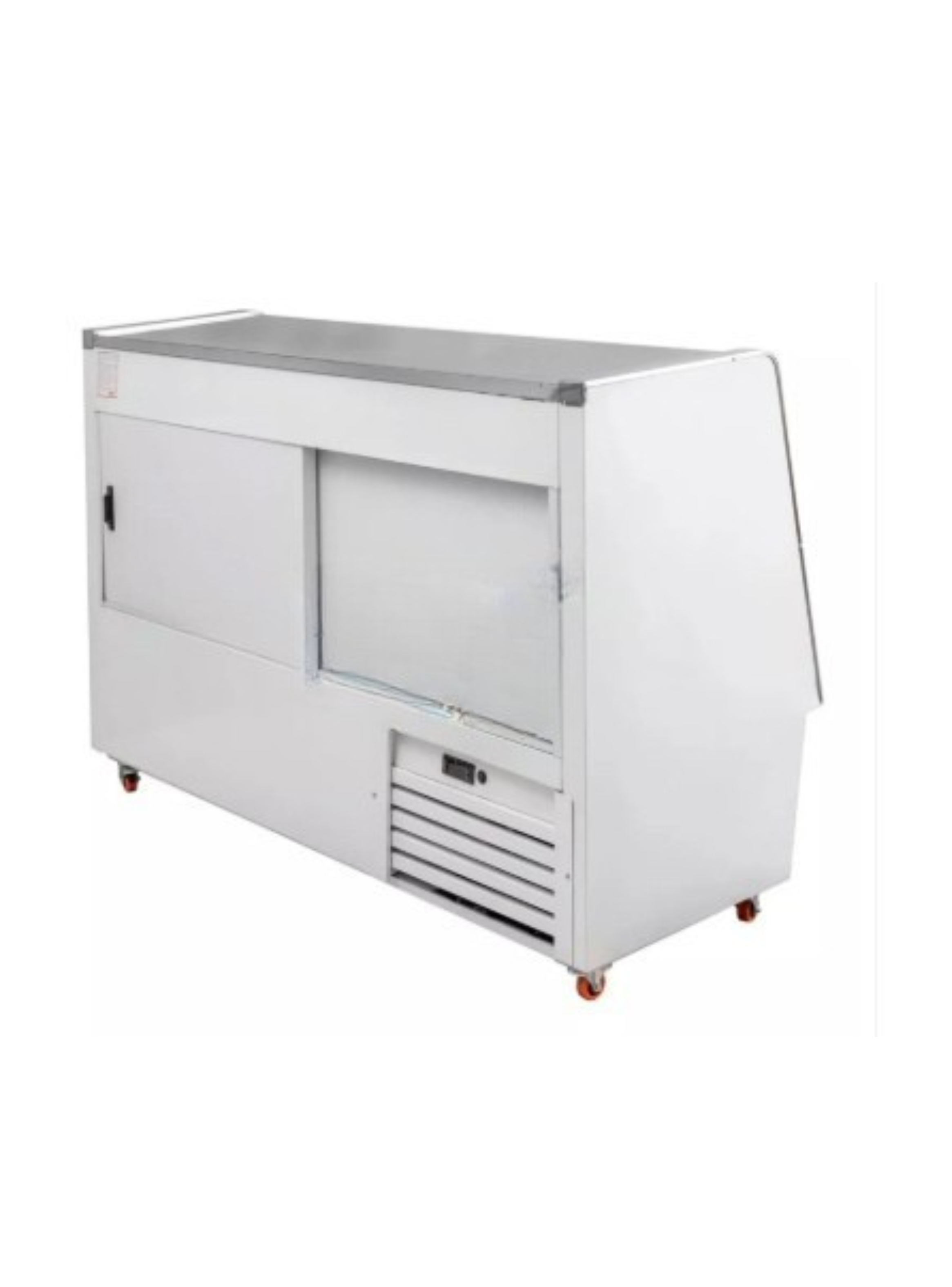 VITRINA MESON REFRIGERADA 1,5 m CON BODEGA REFRIGERADA-3