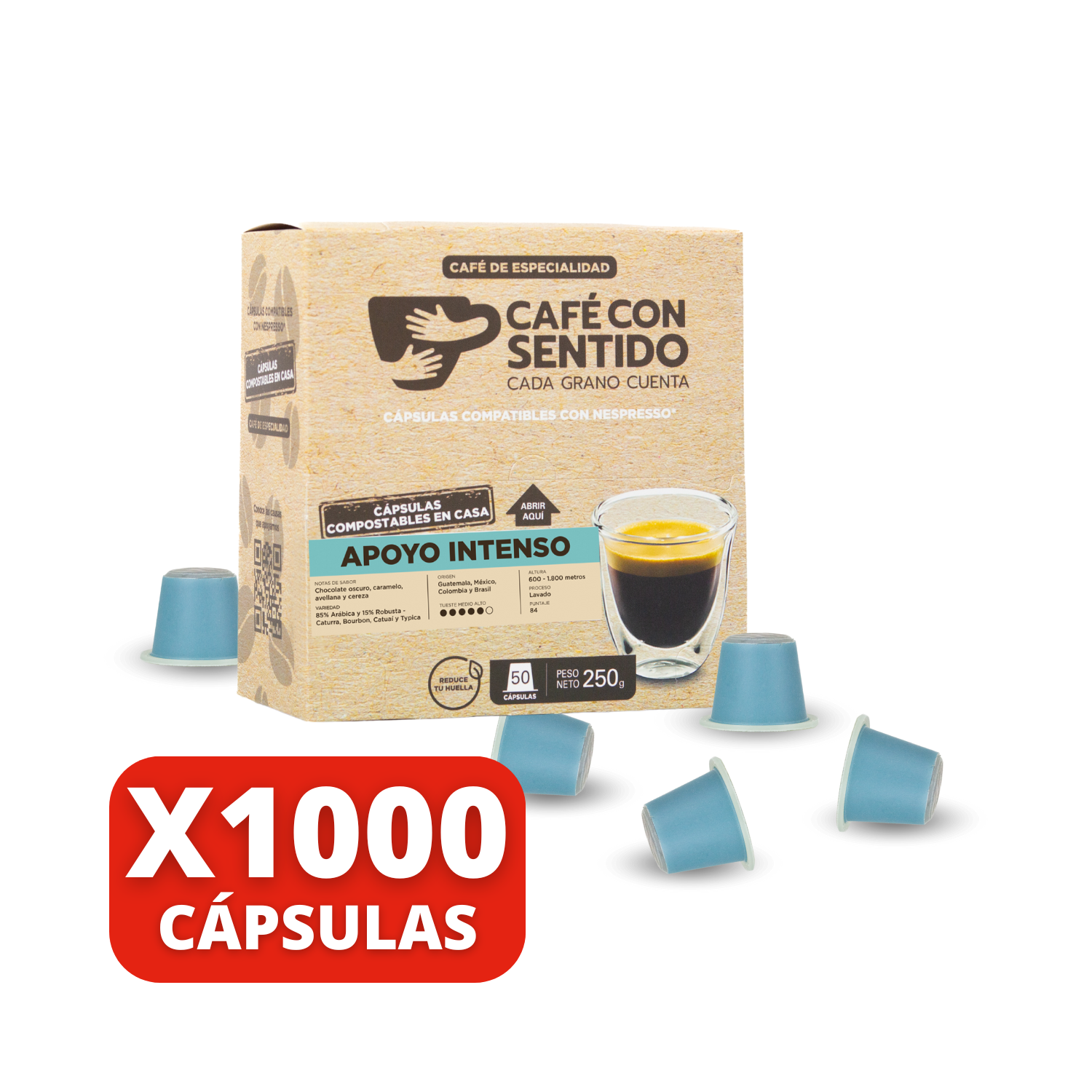 Café Apoyo Intenso 1.000 cápsulas compatibles-1