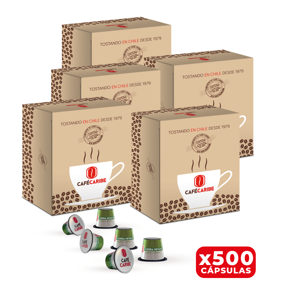 500 cápsulas de café Orgánico Sierra Nevada-1