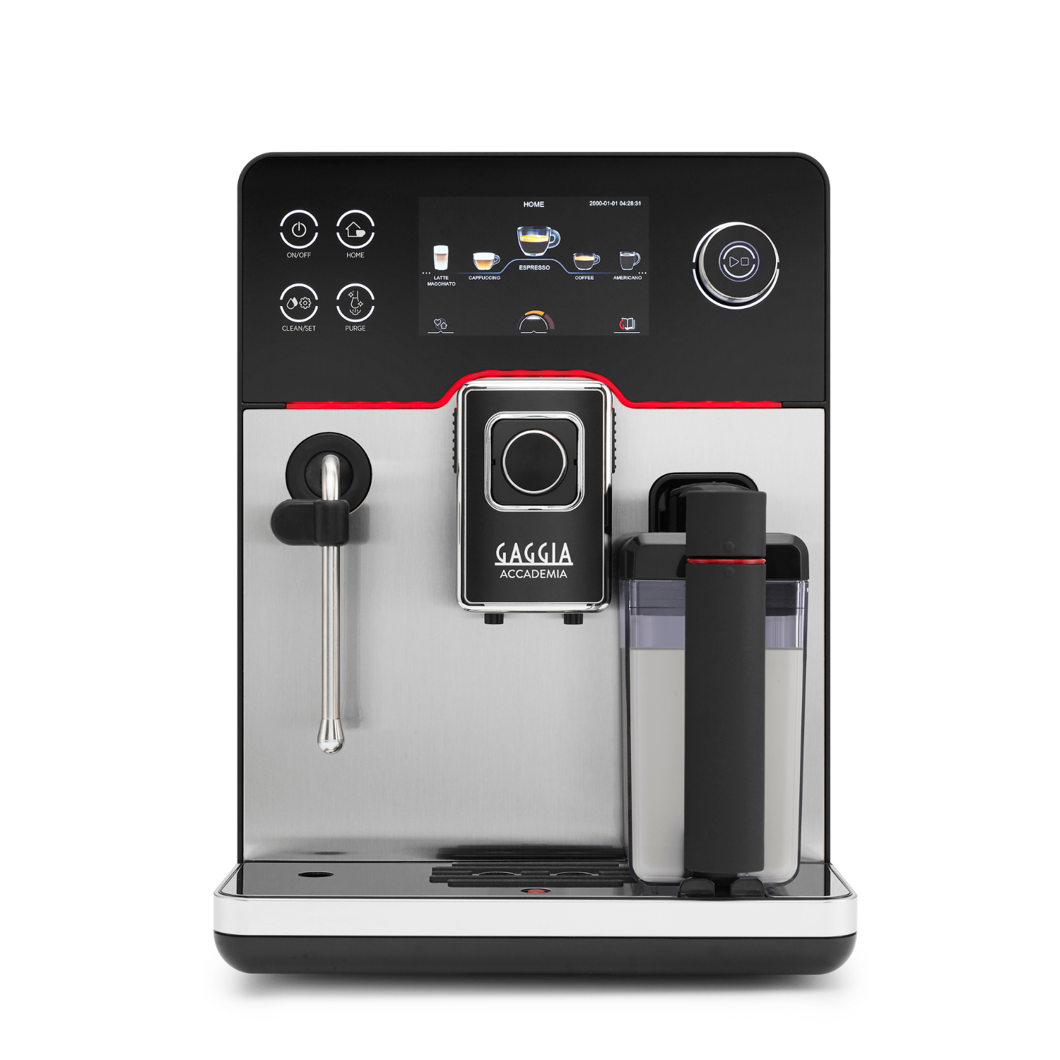 Cafetera Gaggia Accademia Steel con Molino Integrado-3