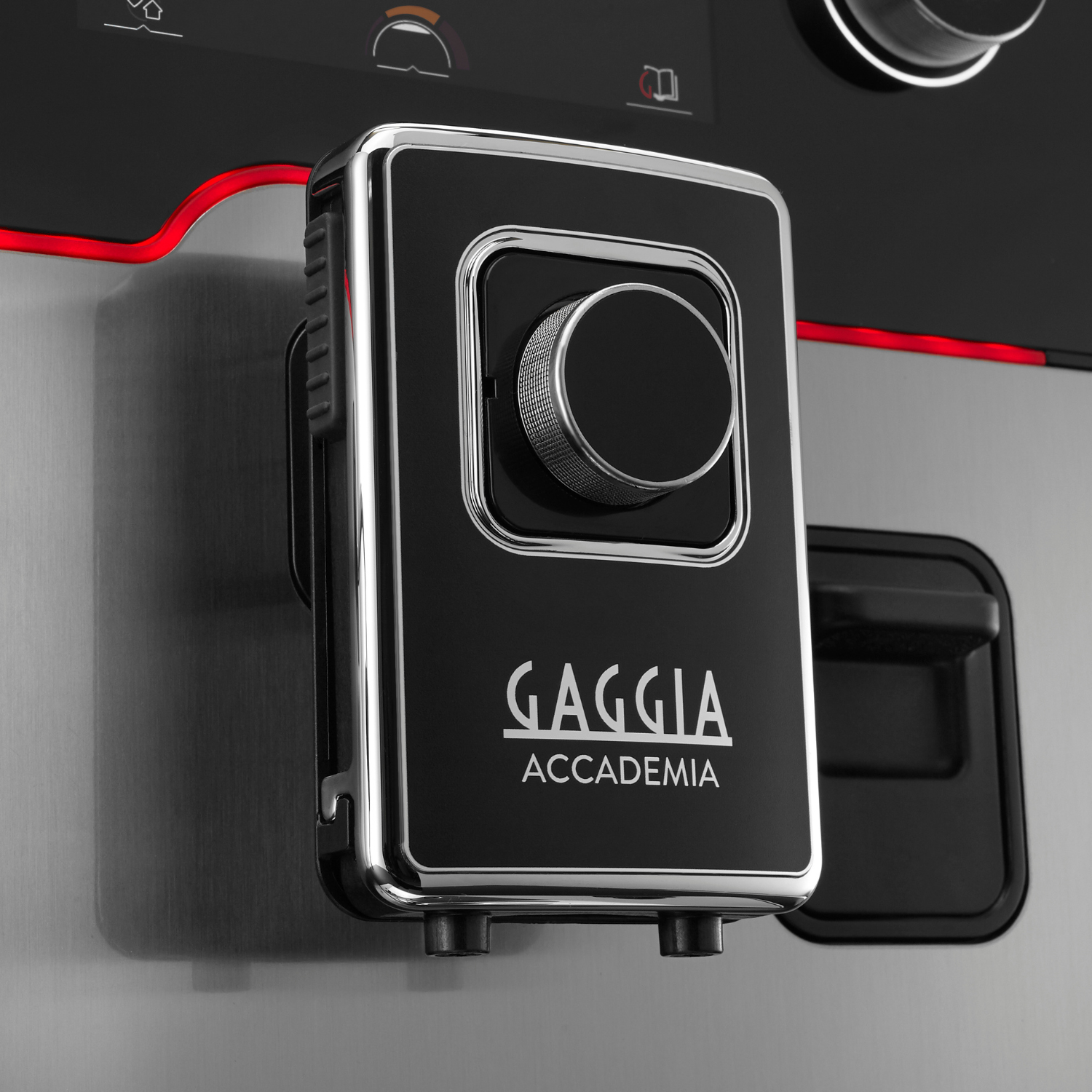 Cafetera Gaggia Accademia Steel con Molino Integrado-6