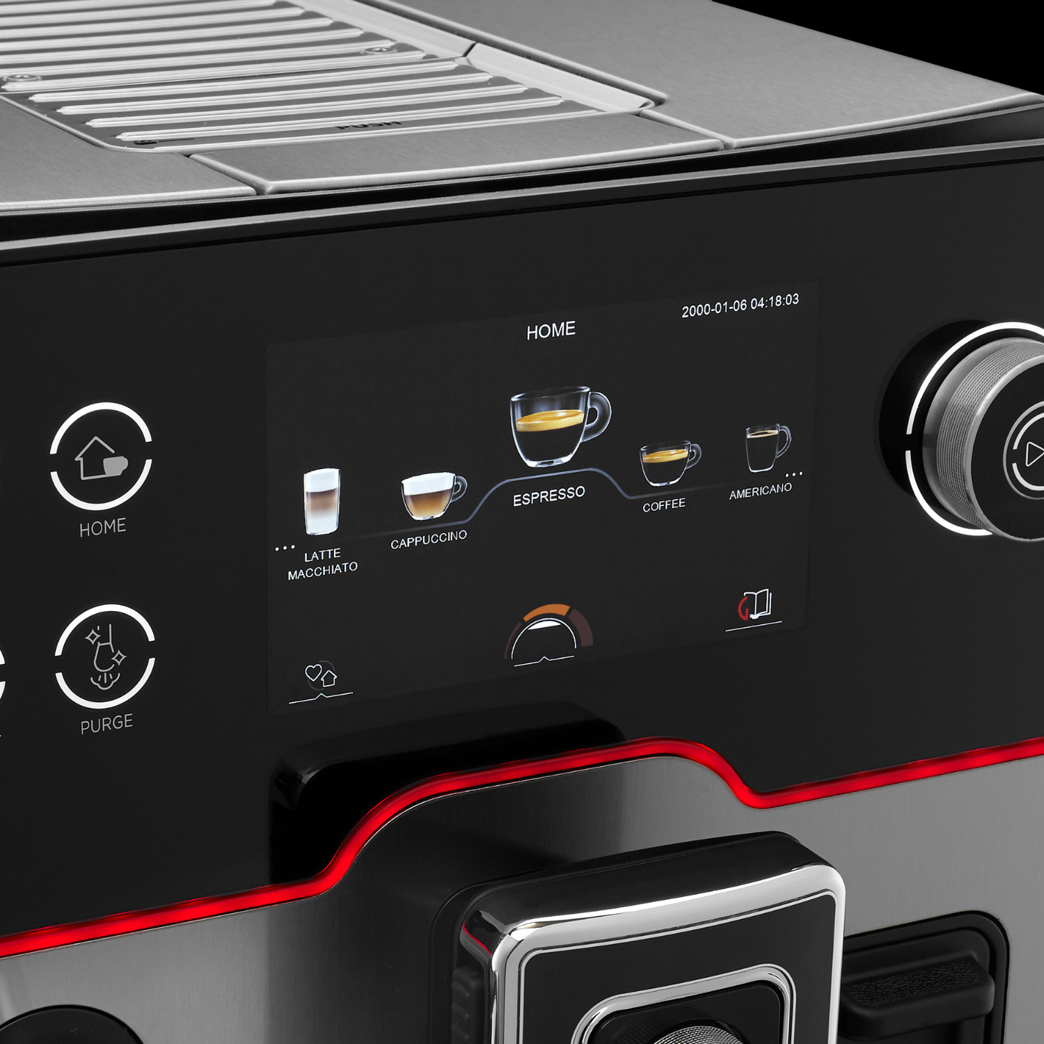 Cafetera Gaggia Accademia Steel con Molino Integrado-7