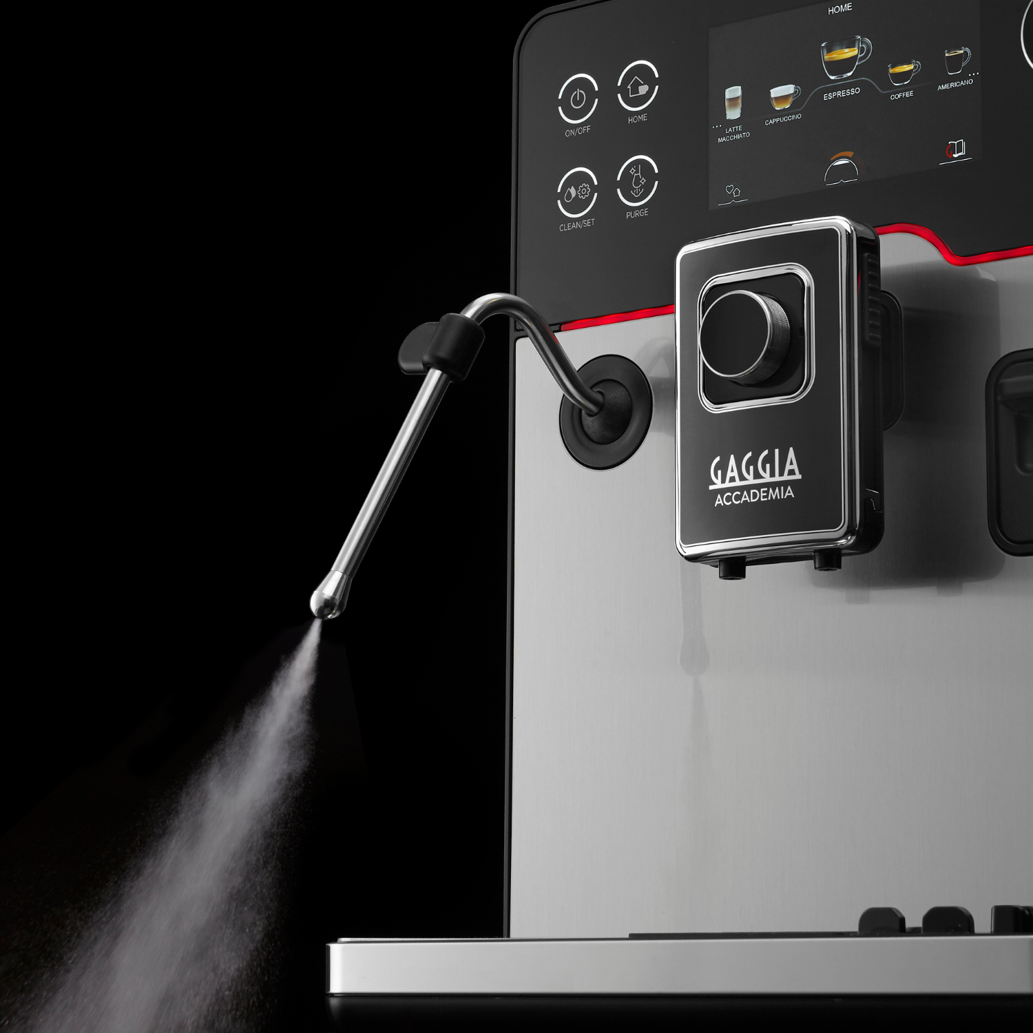 Cafetera Gaggia Accademia Steel con Molino Integrado-8