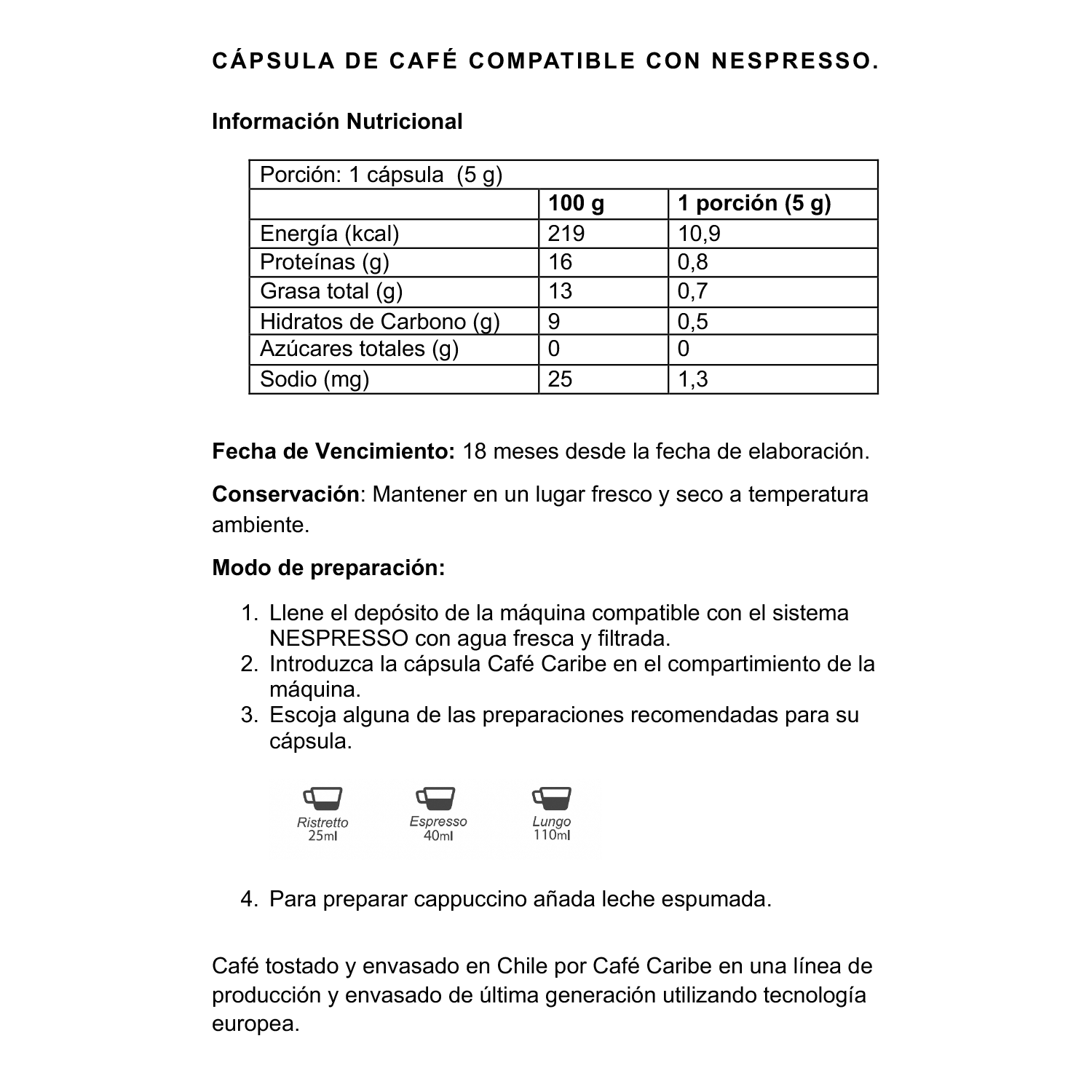 100 cápsulas de café  Chocolatino Aromatizado -1