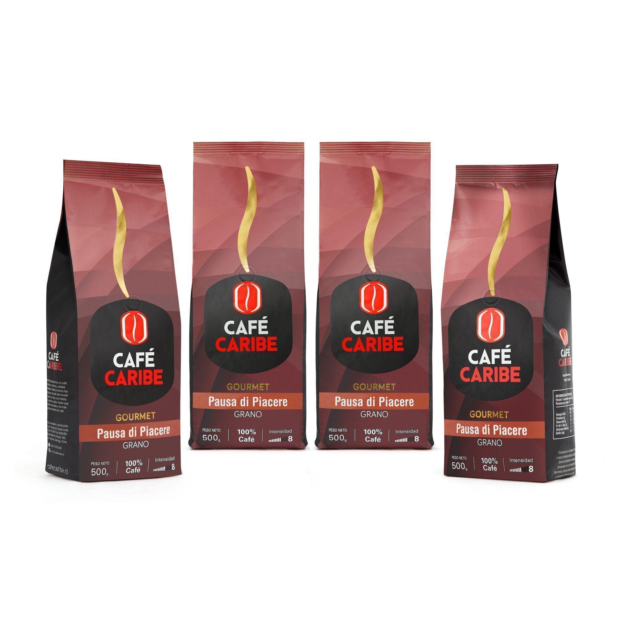 Pack 4 Café en Grano Pausa di Piacere Gourmet-0