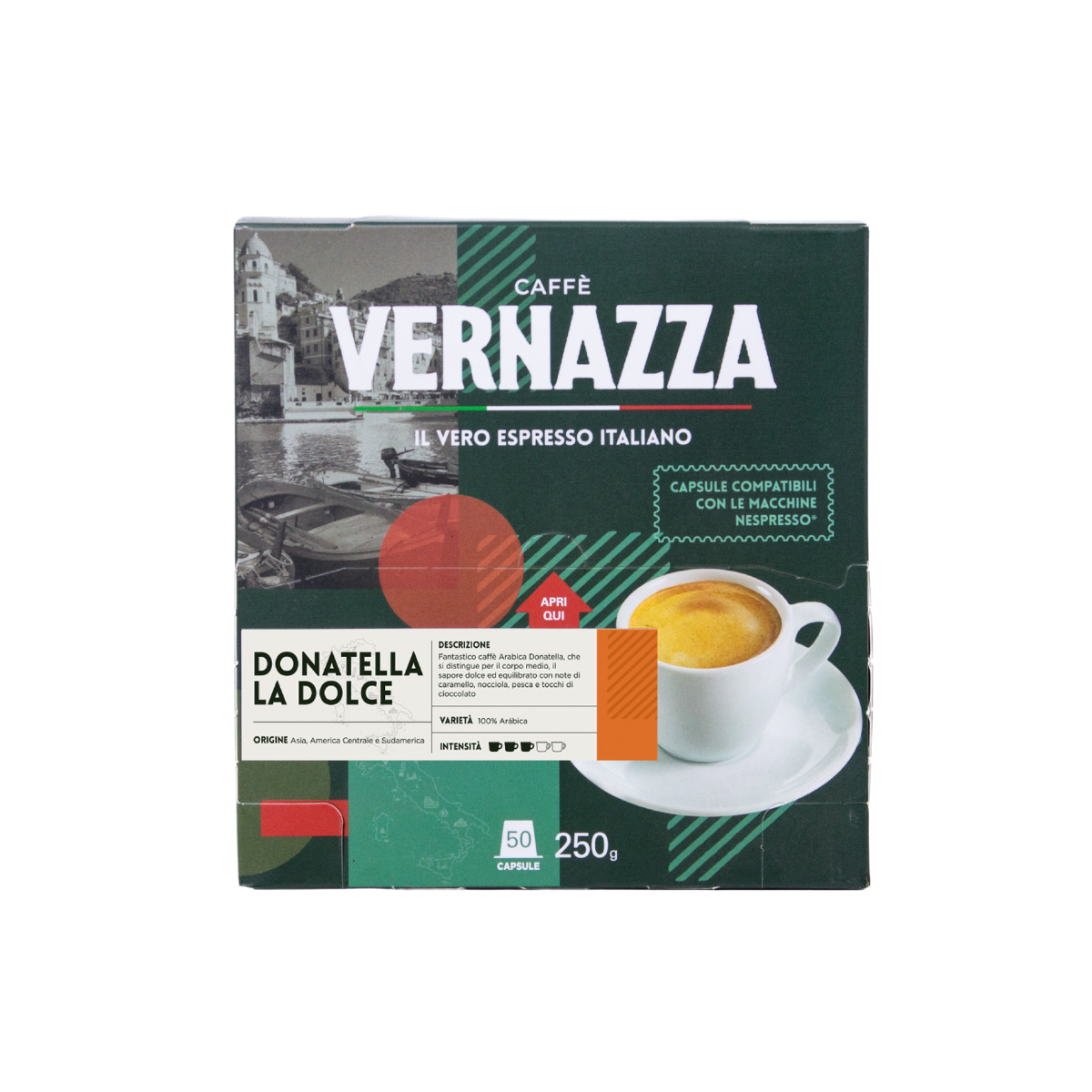Café Donatella La Dolce 100 cápsulas compatibles Nespresso-2