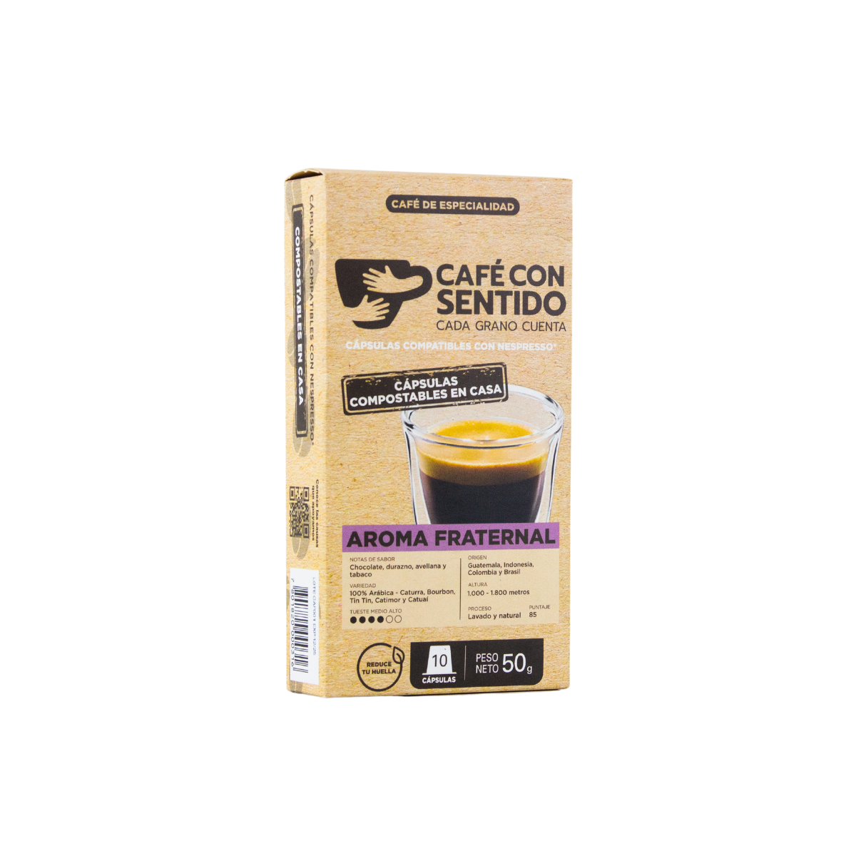 Café Aroma Fraternal 60 cápsulas compatibles con Nespresso-2