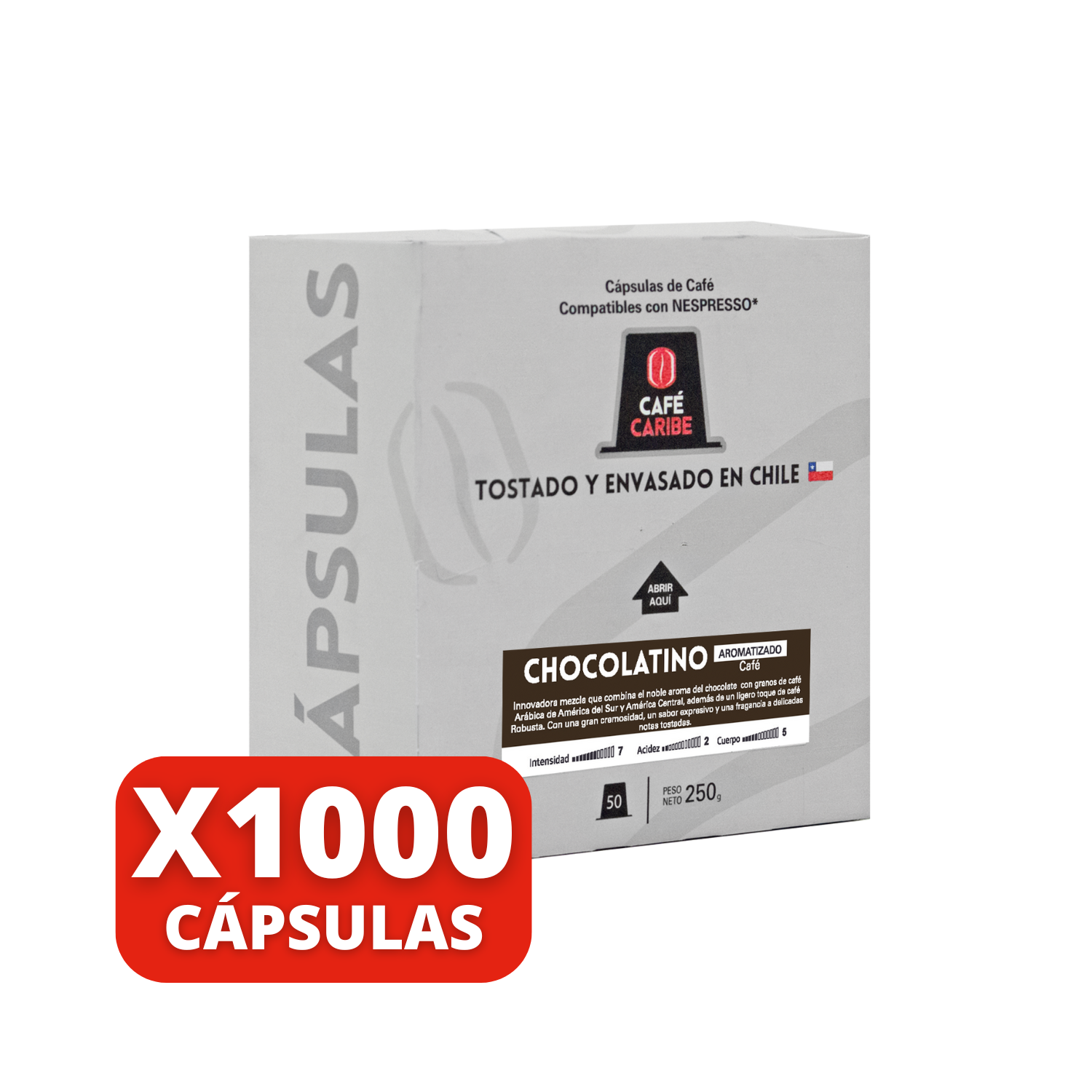 1000 cápsulas Café Caribe Chocolatino Aromatizado-2