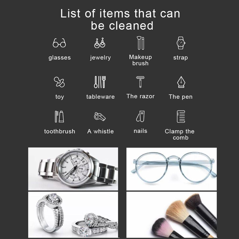 Caja Ultrasónica De Limpieza Usb Para Joyas O Gafas-5