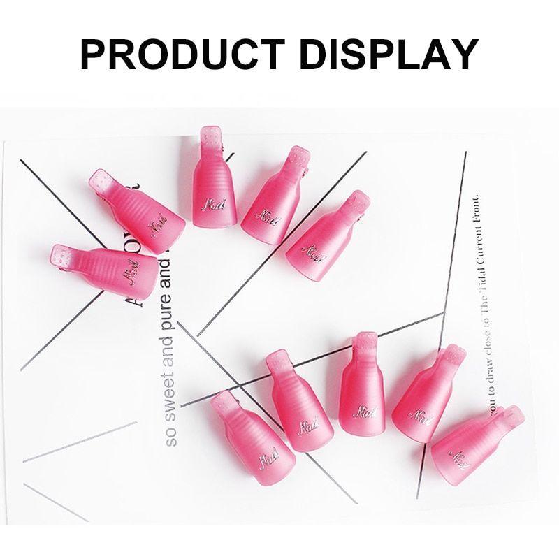 Set Pinzas Remojo De Uñas, Kit 10 Piezas-1