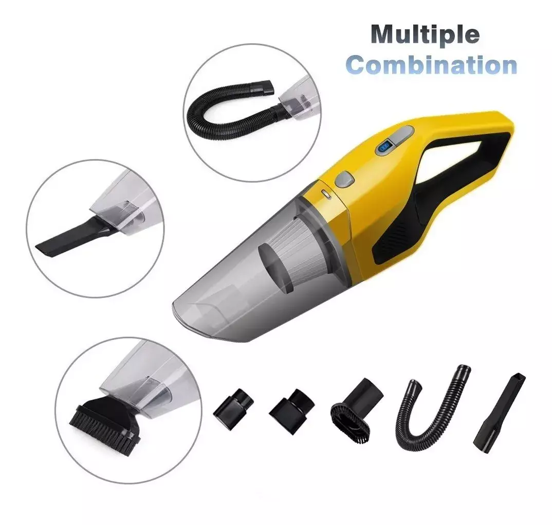 Aspiradora Inalámbrica Auto Hogar Portátil Recargable USB-4