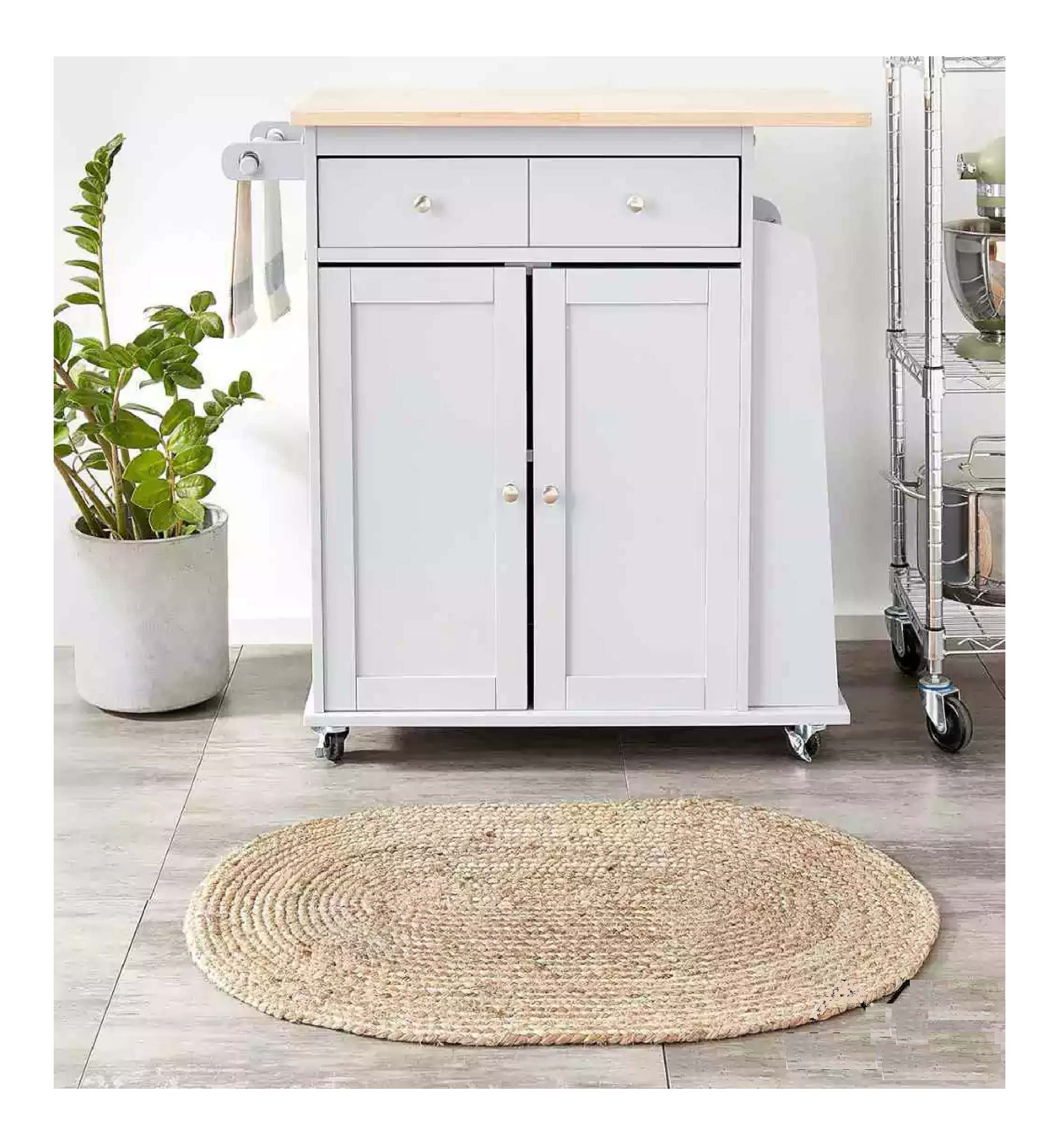 Alfombra Ovalada 120x80 Yute Natural Tejido Interior Exter-4