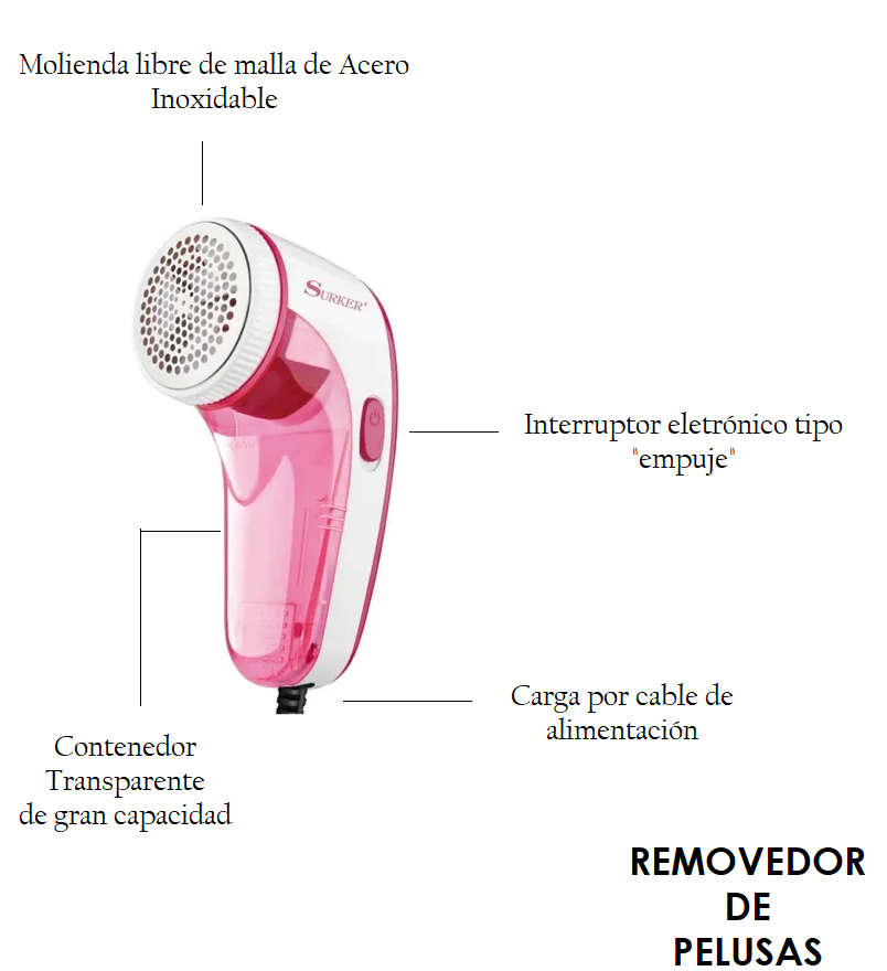 Quita Pelusas Saca Pelusas Eléctrico Quitapelusa S-2
