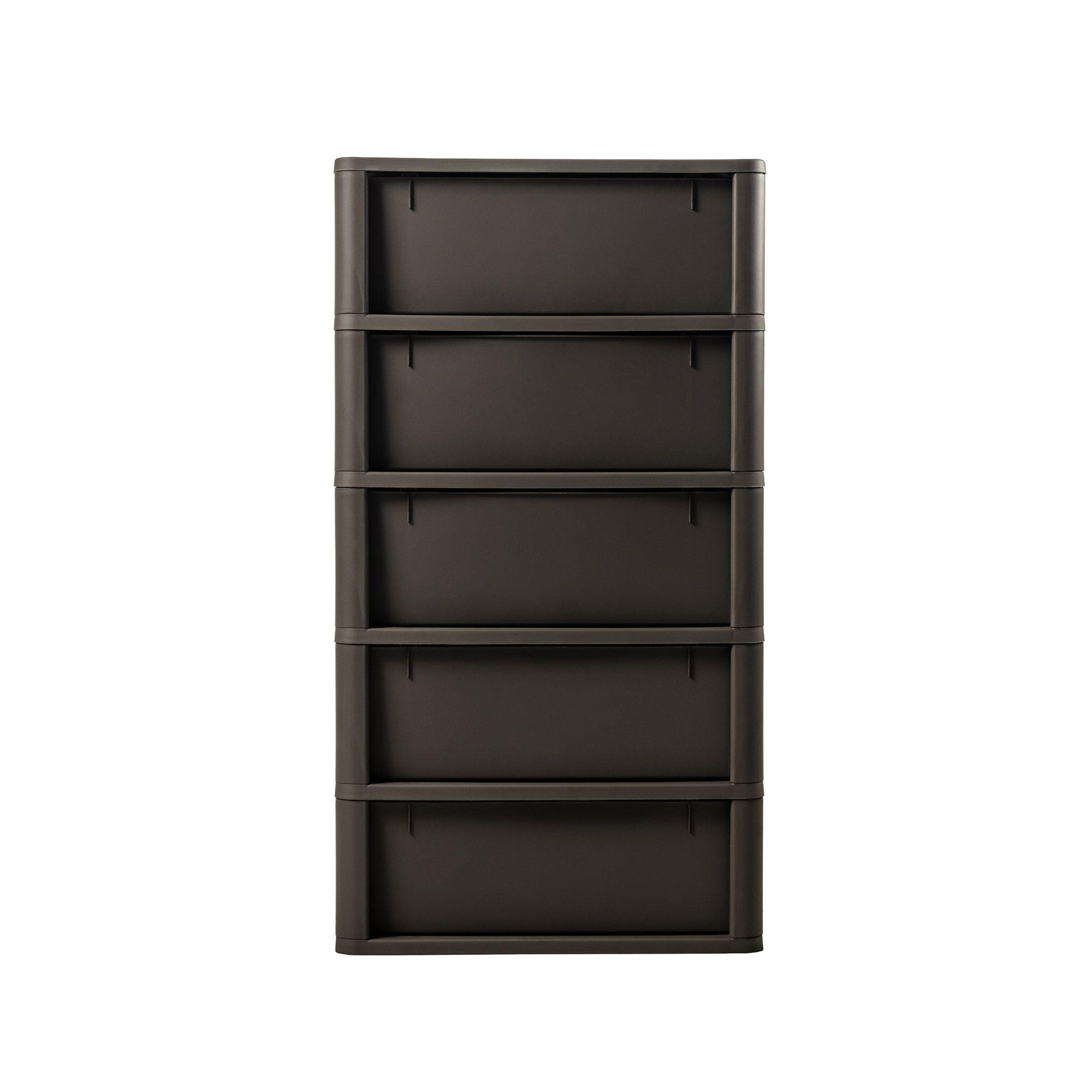 Cómoda Cajonera Crochet 5 Niveles Mocca MQ - QRubber-6