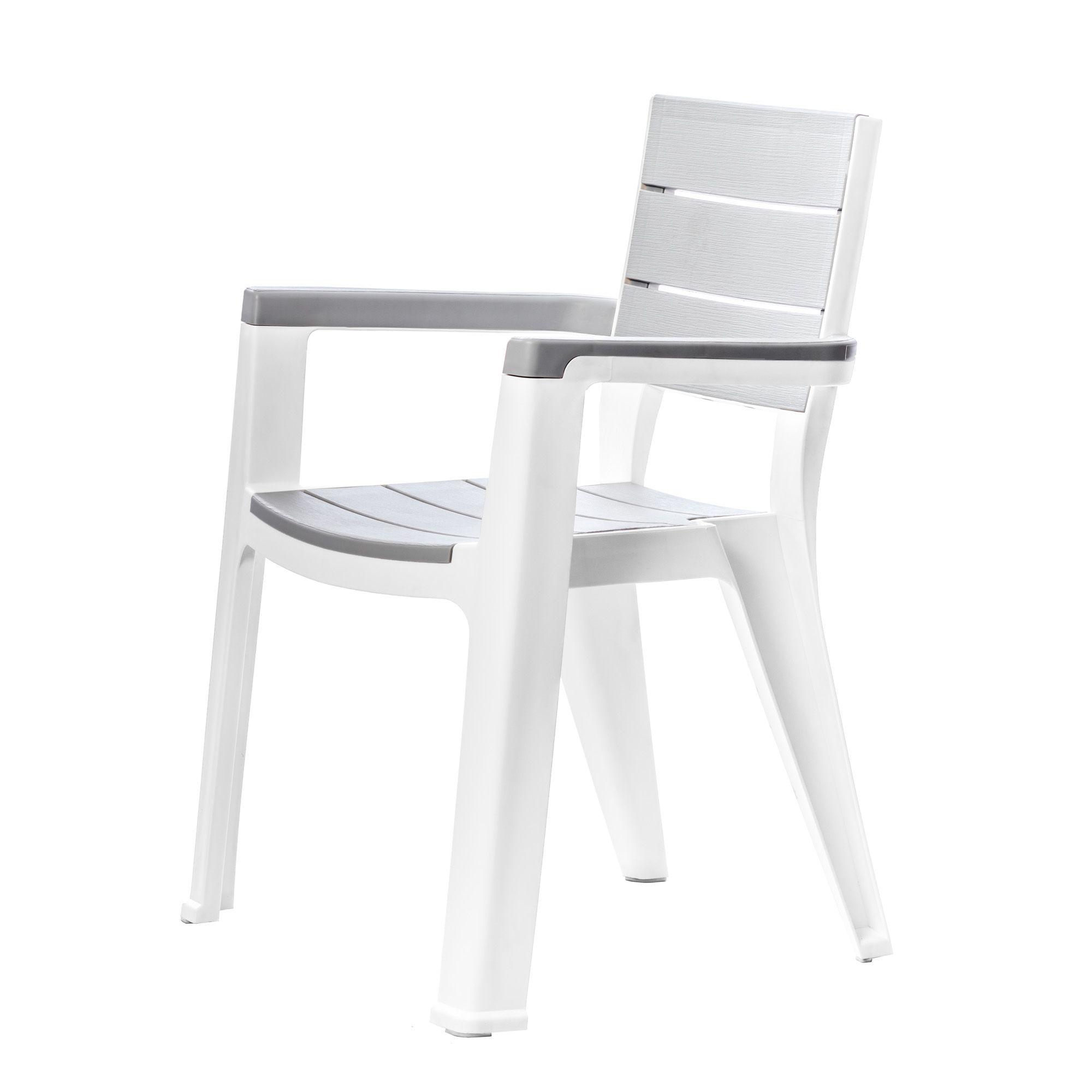 Silla con Brazos Madeira Plateado Símil Madera MQ QRubber-8