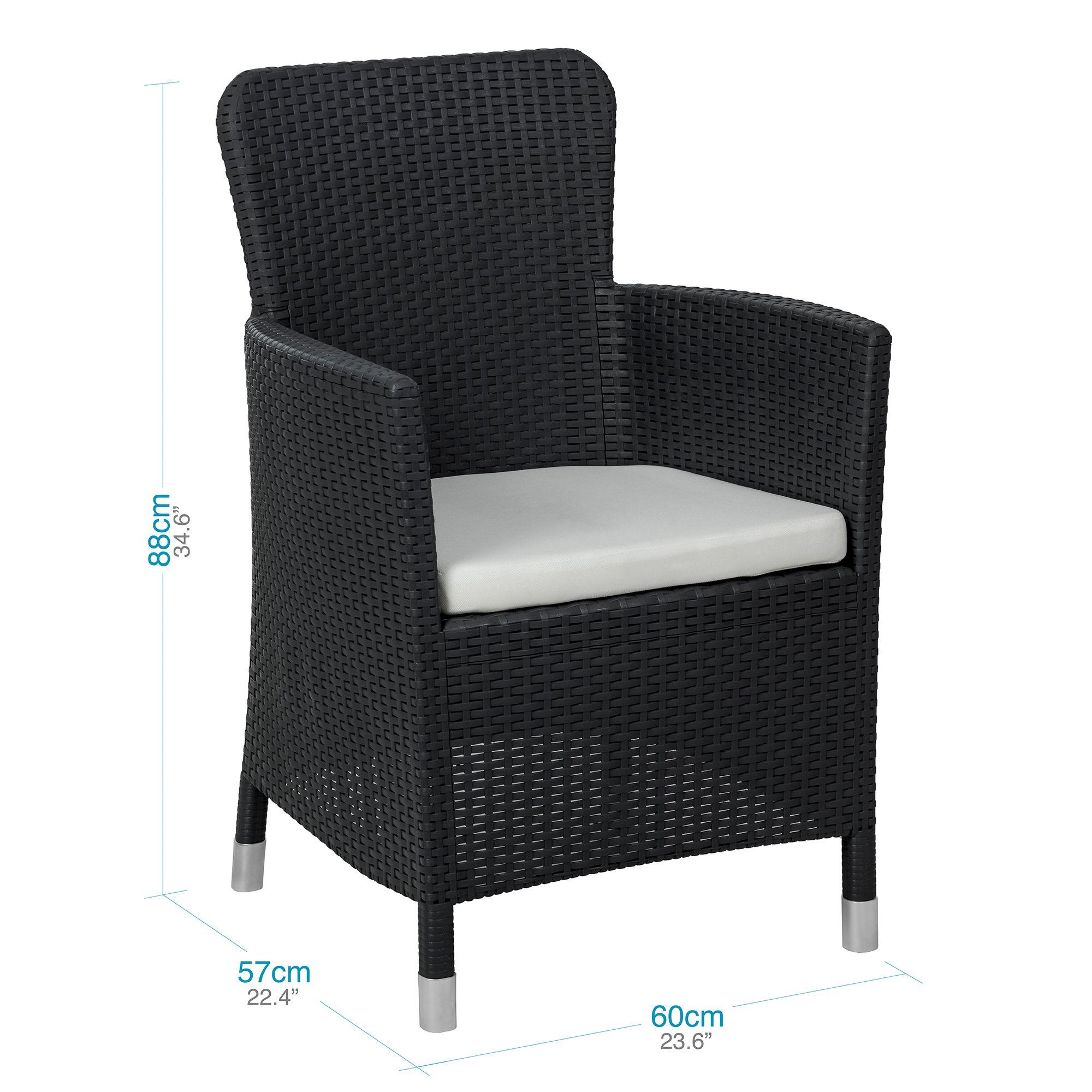 Juego Terraza Capri Grafito tipo Rattán MQ QRubber-2