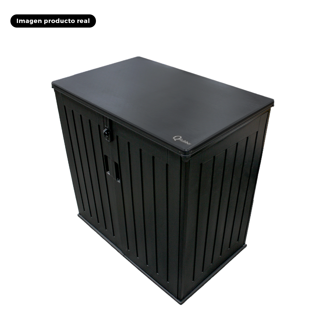 Bodega Jardín Tipo Baúl Negro 755 litros QRubber-6