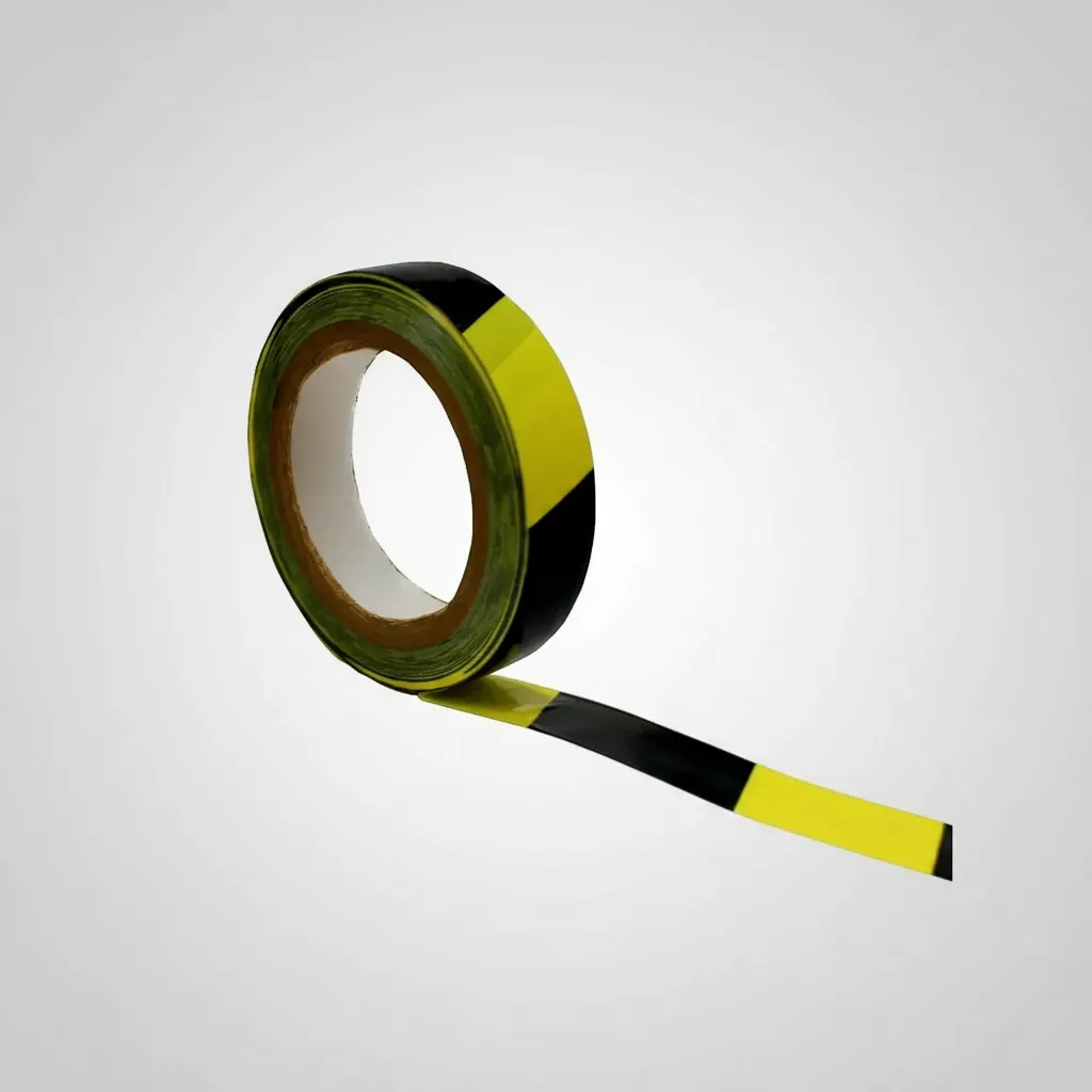 Cinta Demarcatoria 25mm x 33 mts Amarillo Negro QRubber-3