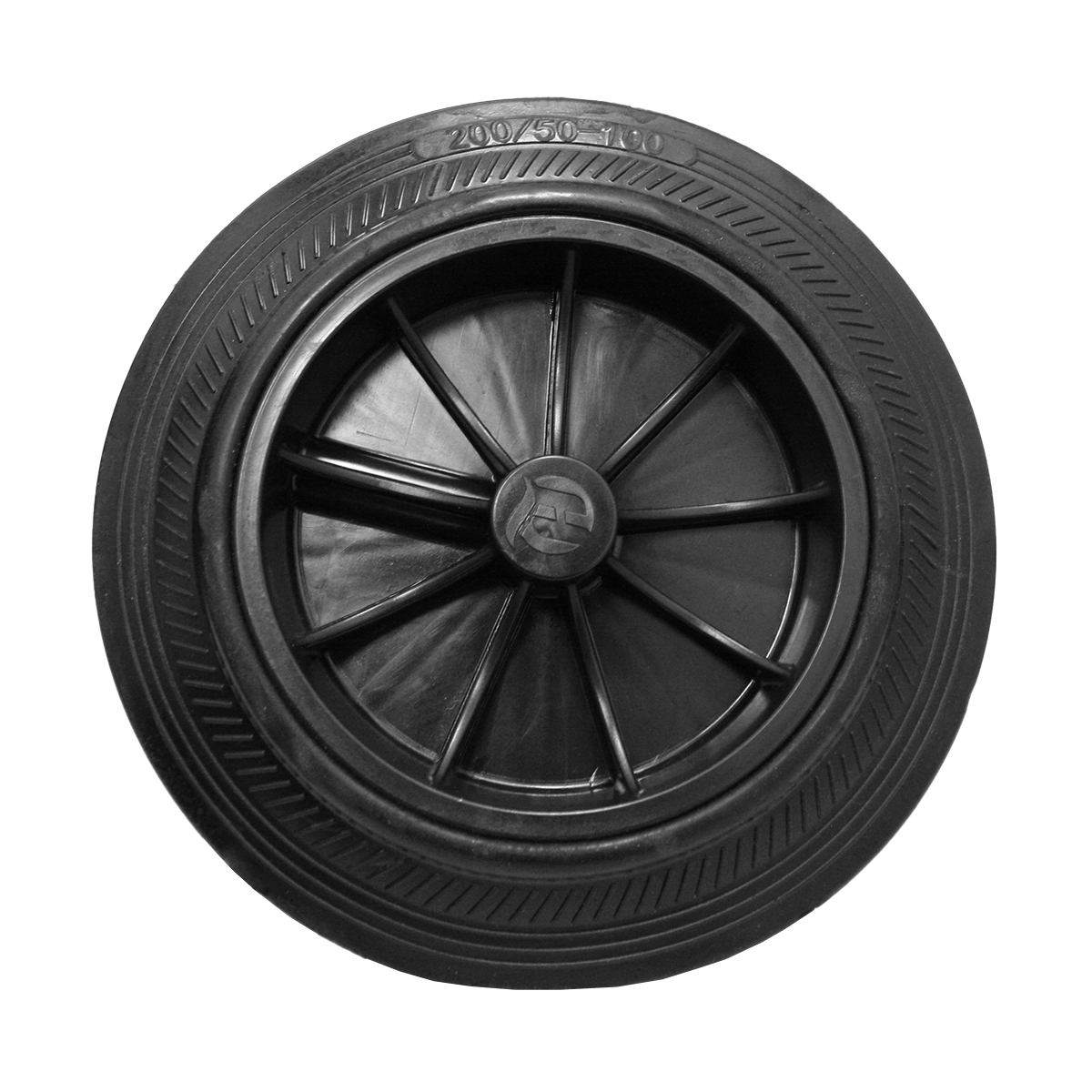 Rueda de repuesto para contenedores de basura 120lts QRubber-1