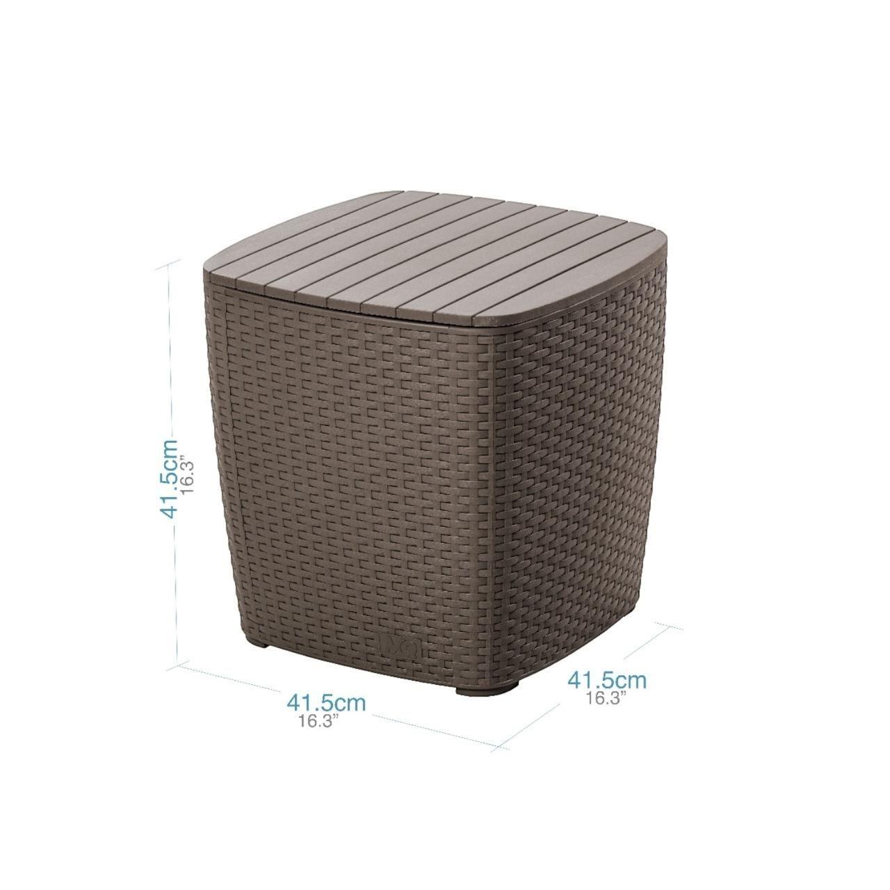 Juego Terraza Capri Mocca tipo Rattán MQ QRubber-6