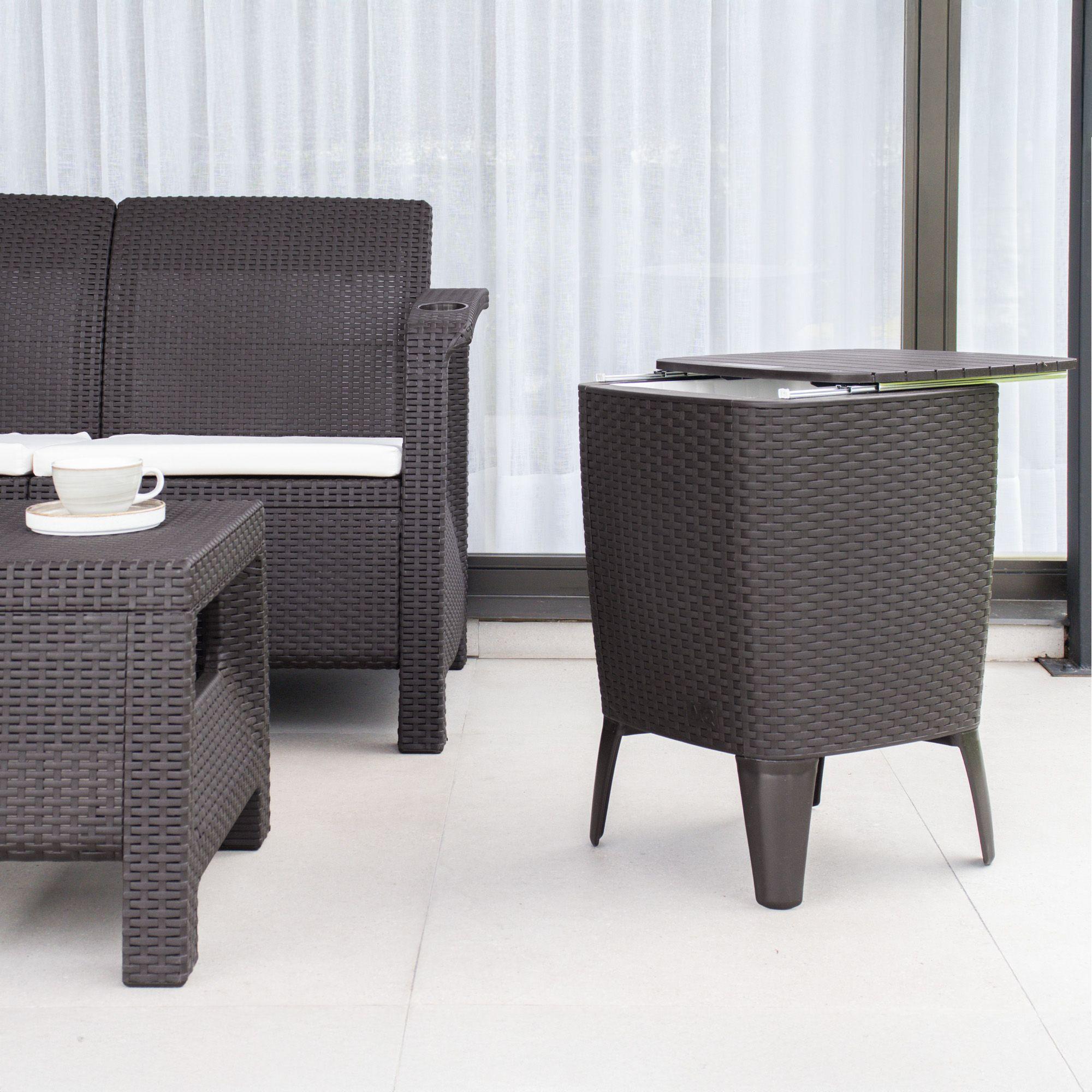 Juego terraza con Cooler table  Modelo Comfort MQ QRubber-3