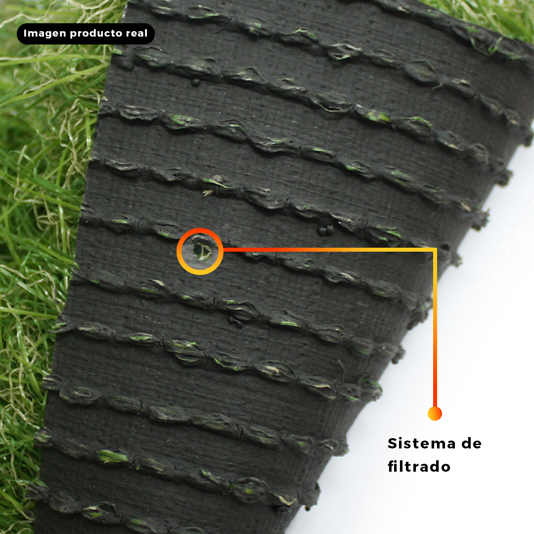 Pasto Sintético Huilo Huilo 35mm. 2mts x 10mts Qrubber-1