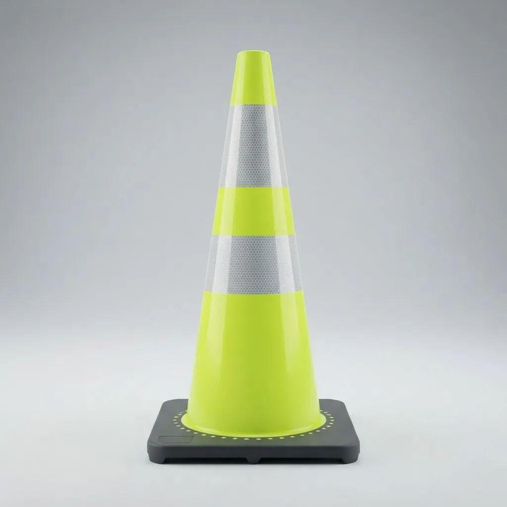 Cono Vial (flúor) 70cm QRubber-3