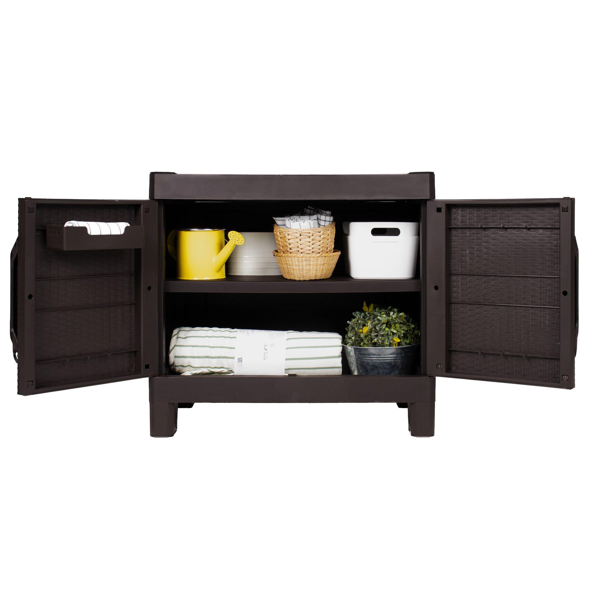 Armario dos puertas tipo rattan Small MQ QRubber-2