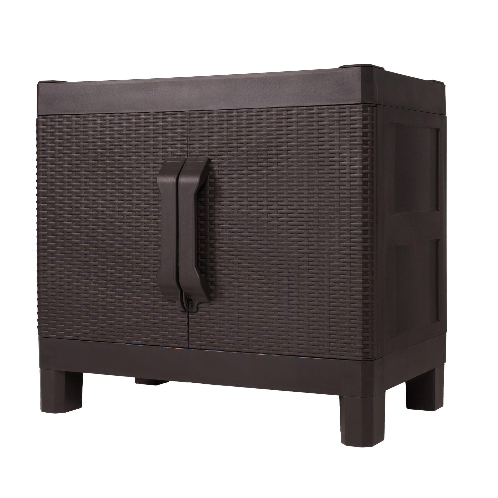 Armario dos puertas tipo rattan Small MQ QRubber-3