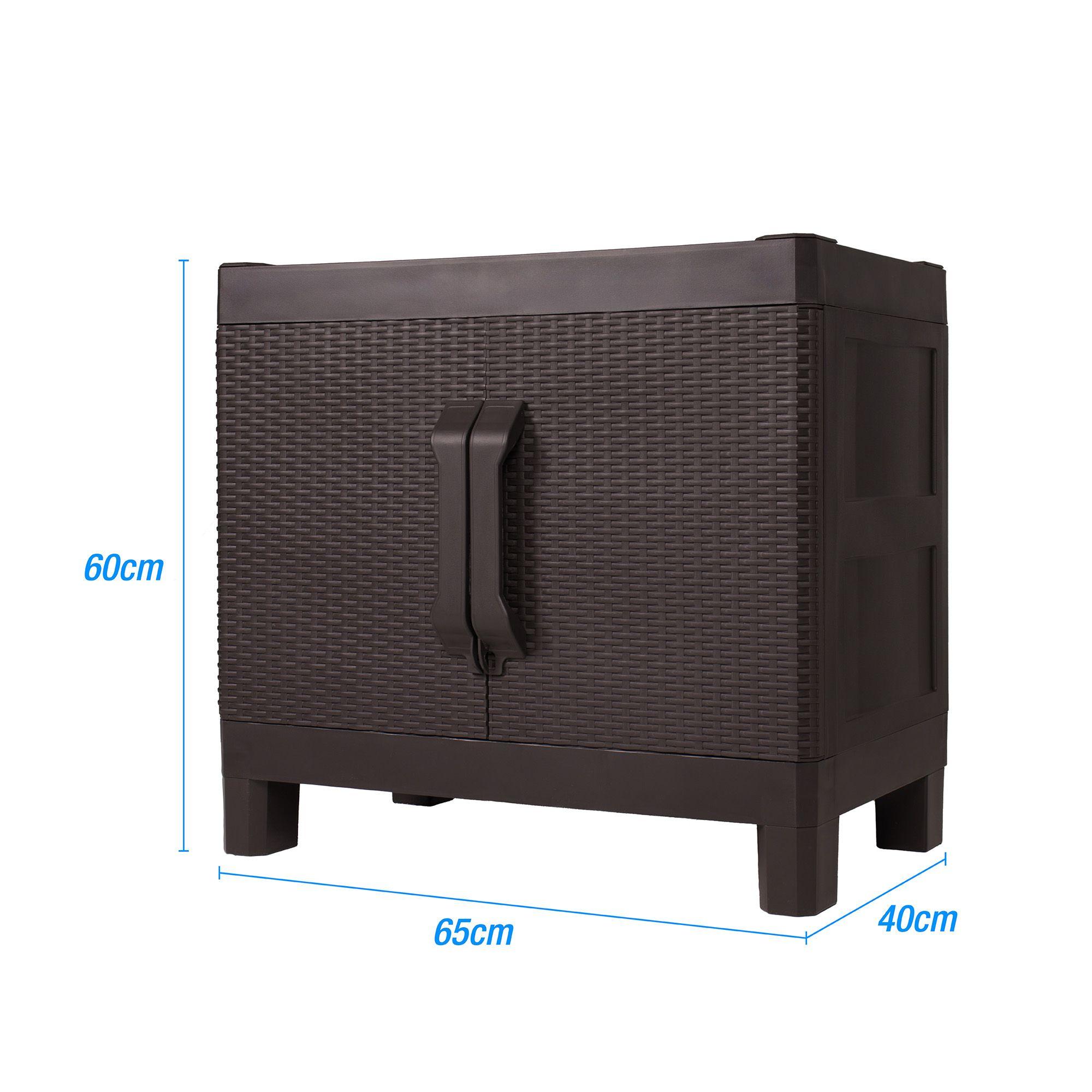 Armario dos puertas tipo rattan Small MQ QRubber-4