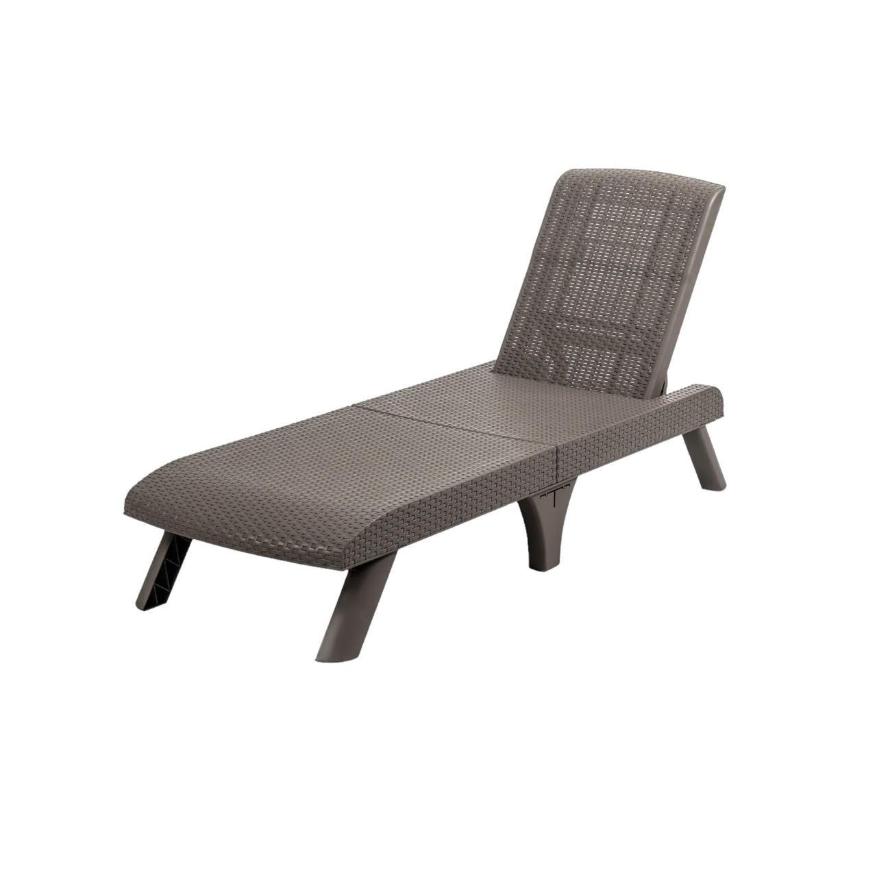 Reposera Plegable Capri Mocca tipo Rattán MQ QRubber-0