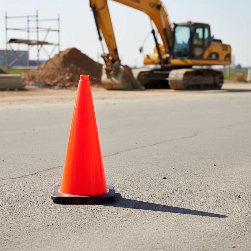 Cono Vial 90cm Sin Cintas Base Caucho QRubber-3