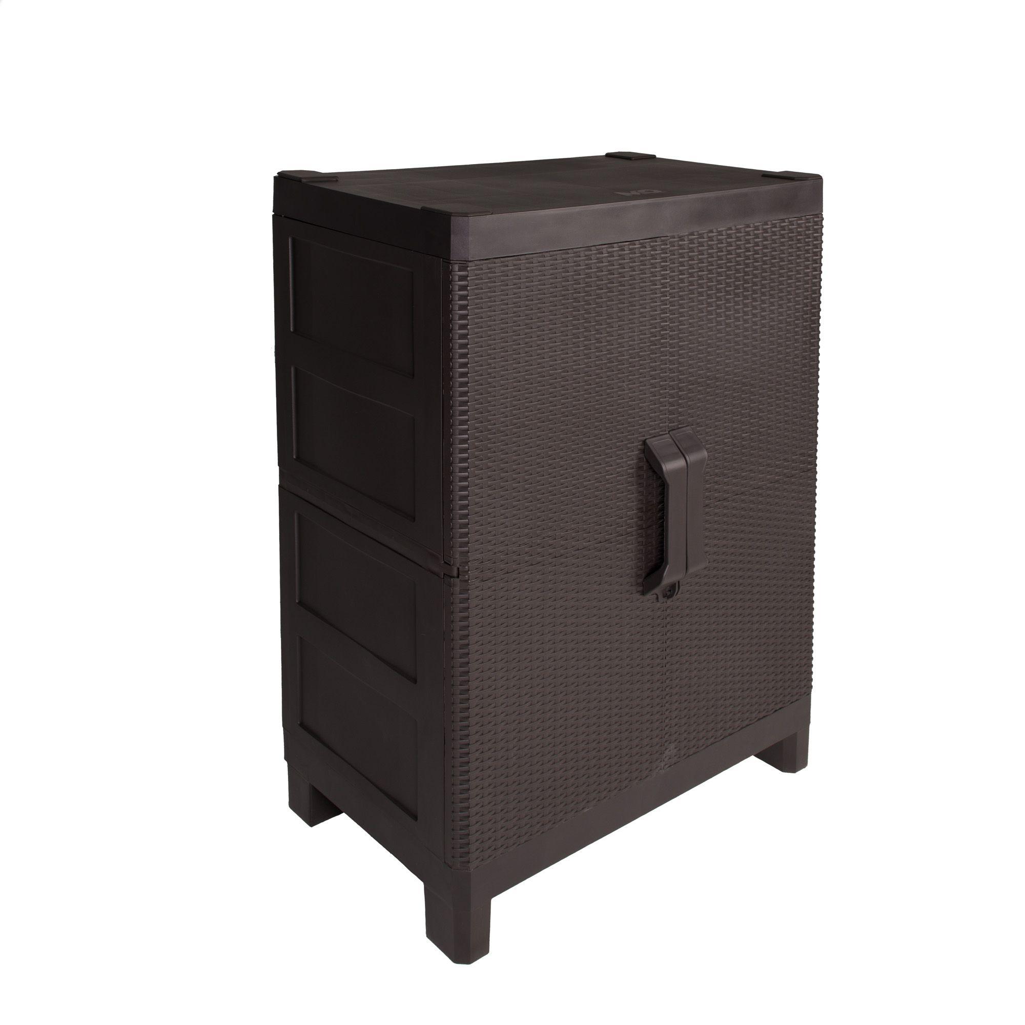 Armario dos puertas tipo rattan Medium MQ QRubber-2