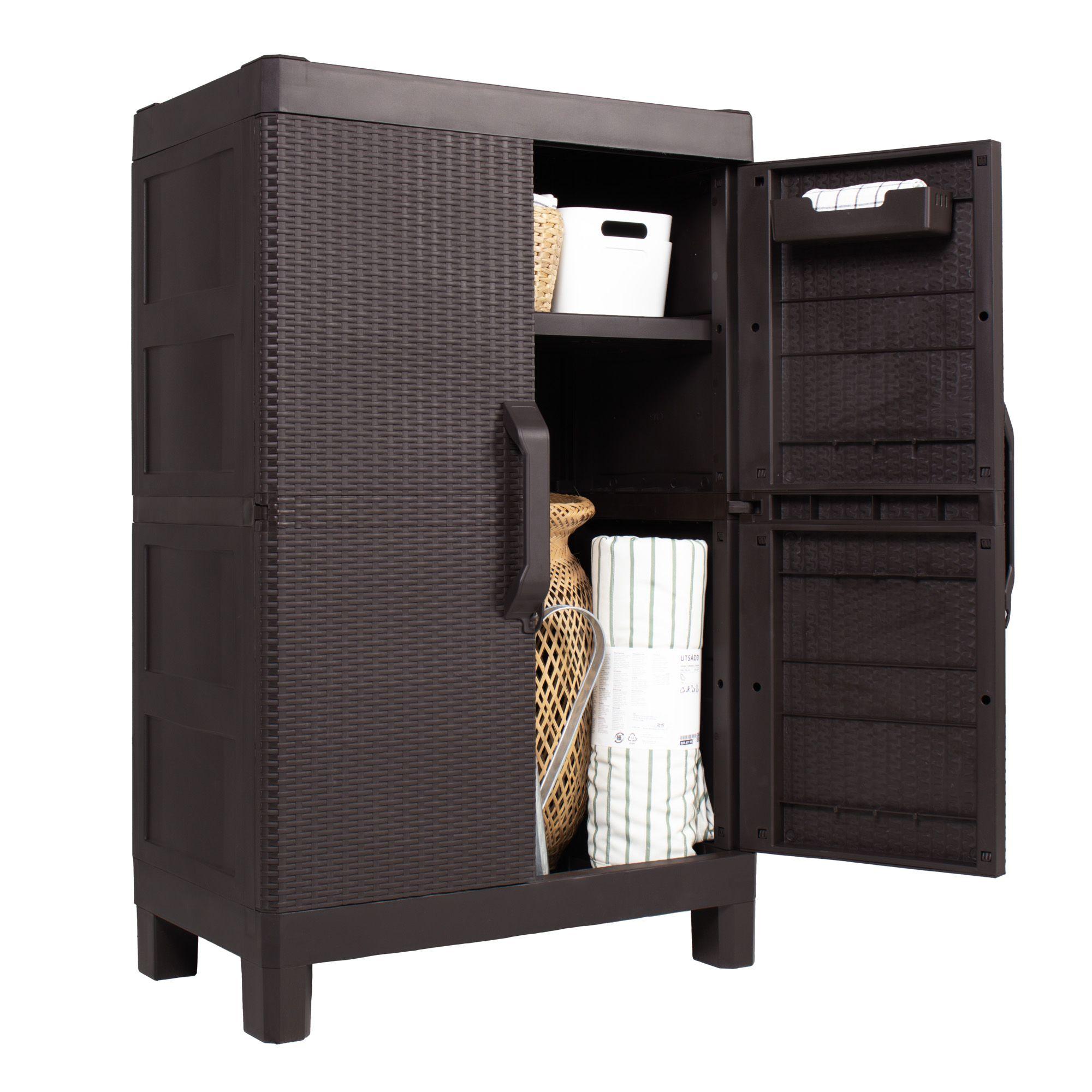 Armario dos puertas tipo rattan Medium MQ QRubber-3