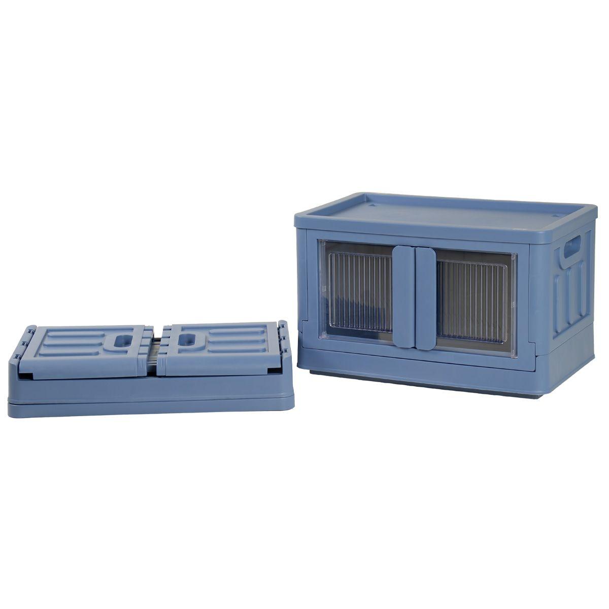 Caja Plegable Organizadora 5 Niveles Azul MQ Qrubber-3