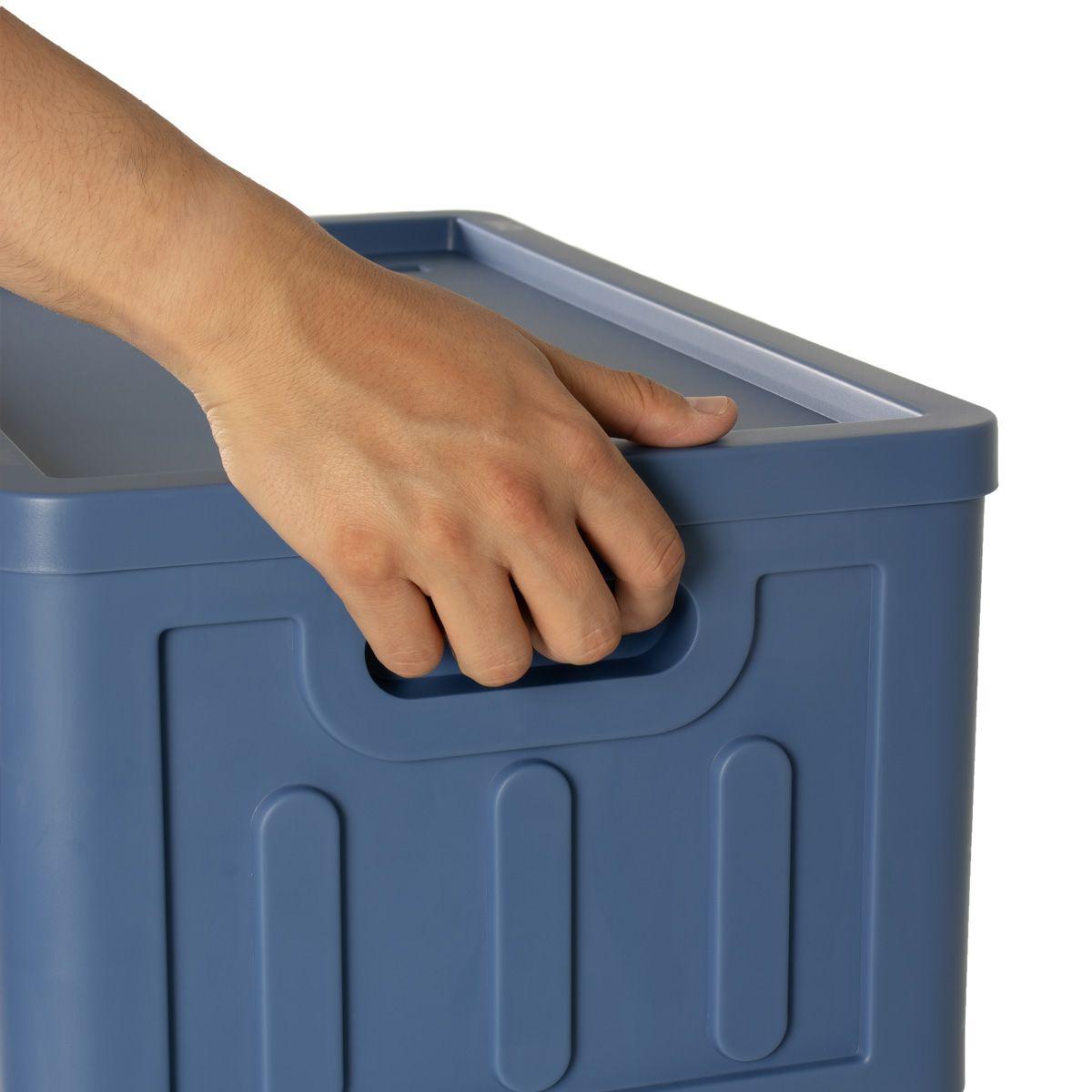 Caja Plegable Organizadora 5 Niveles Azul MQ Qrubber-5