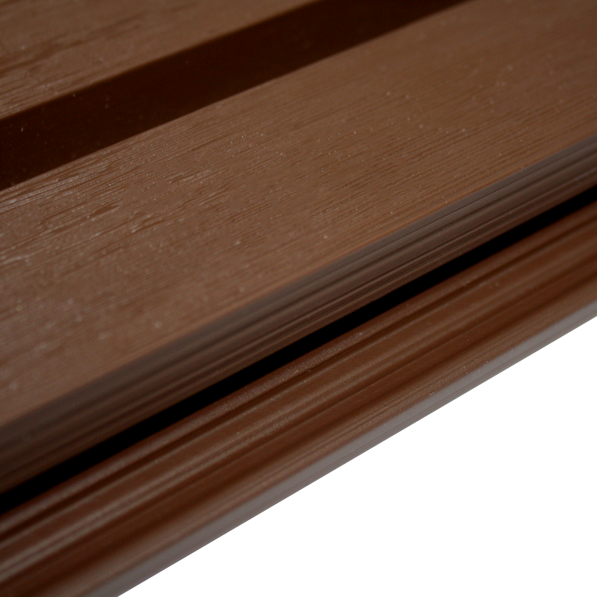 Revestimiento Pared Wall Panel Tabla WPC Café oscuro Qrubber-3