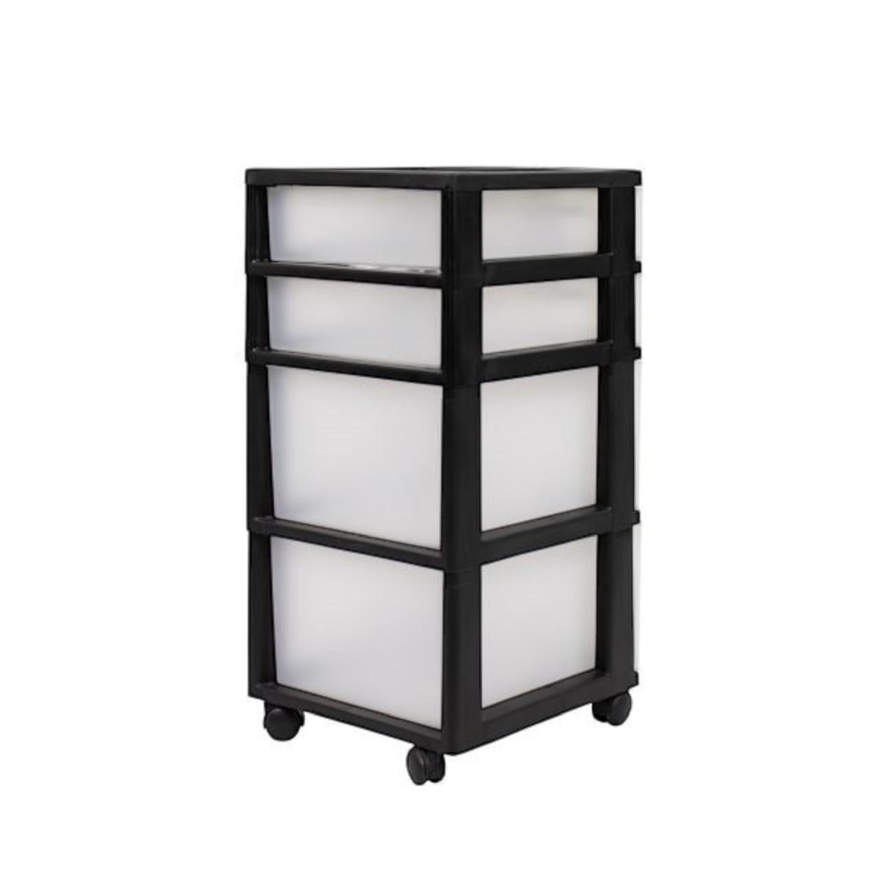 Cajonero 4 Niveles Eclypse Negro MQ QRubber-6