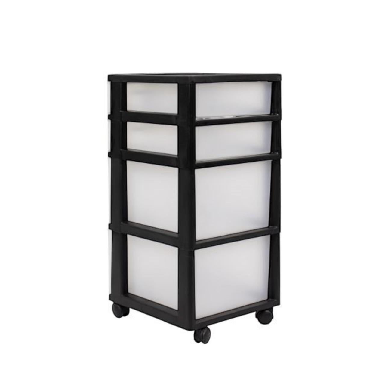 Cajonero 4 Niveles Eclypse Negro MQ QRubber-7