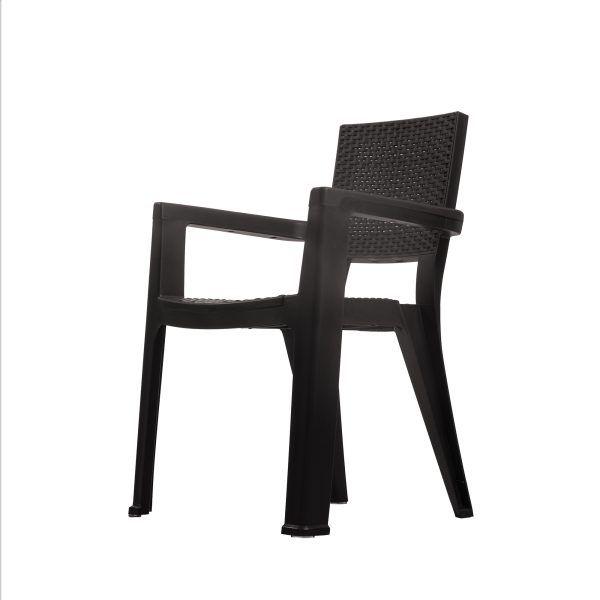 Silla Exterior e Interior Ferrara Café oscuro MQ QRubber-3