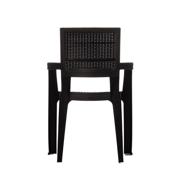 Silla Exterior e Interior Ferrara Café oscuro MQ QRubber-4