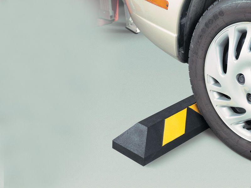 Tope de estacionamiento 90x15x10cm negro / amarillo QRubber-2