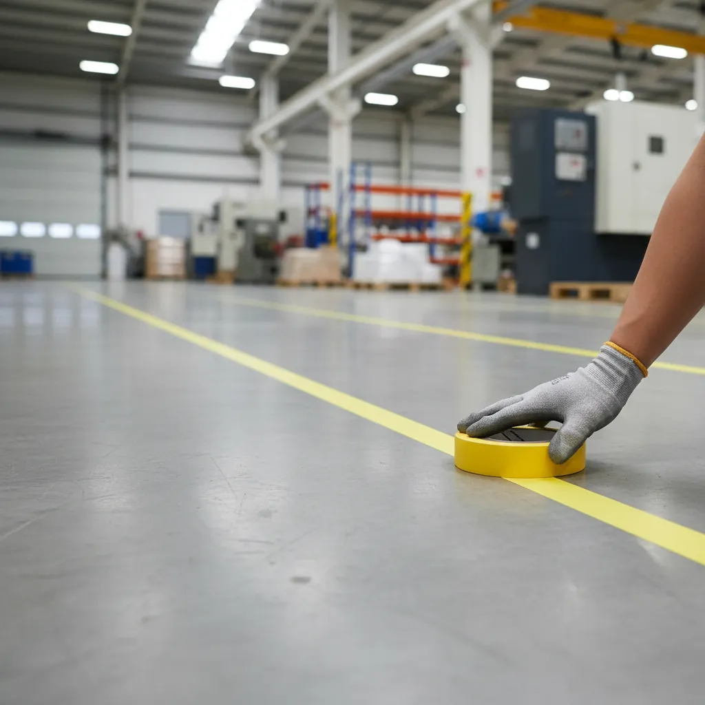 Cinta Demarcatoria 25mm x 33 mts Amarillo QRubber-1