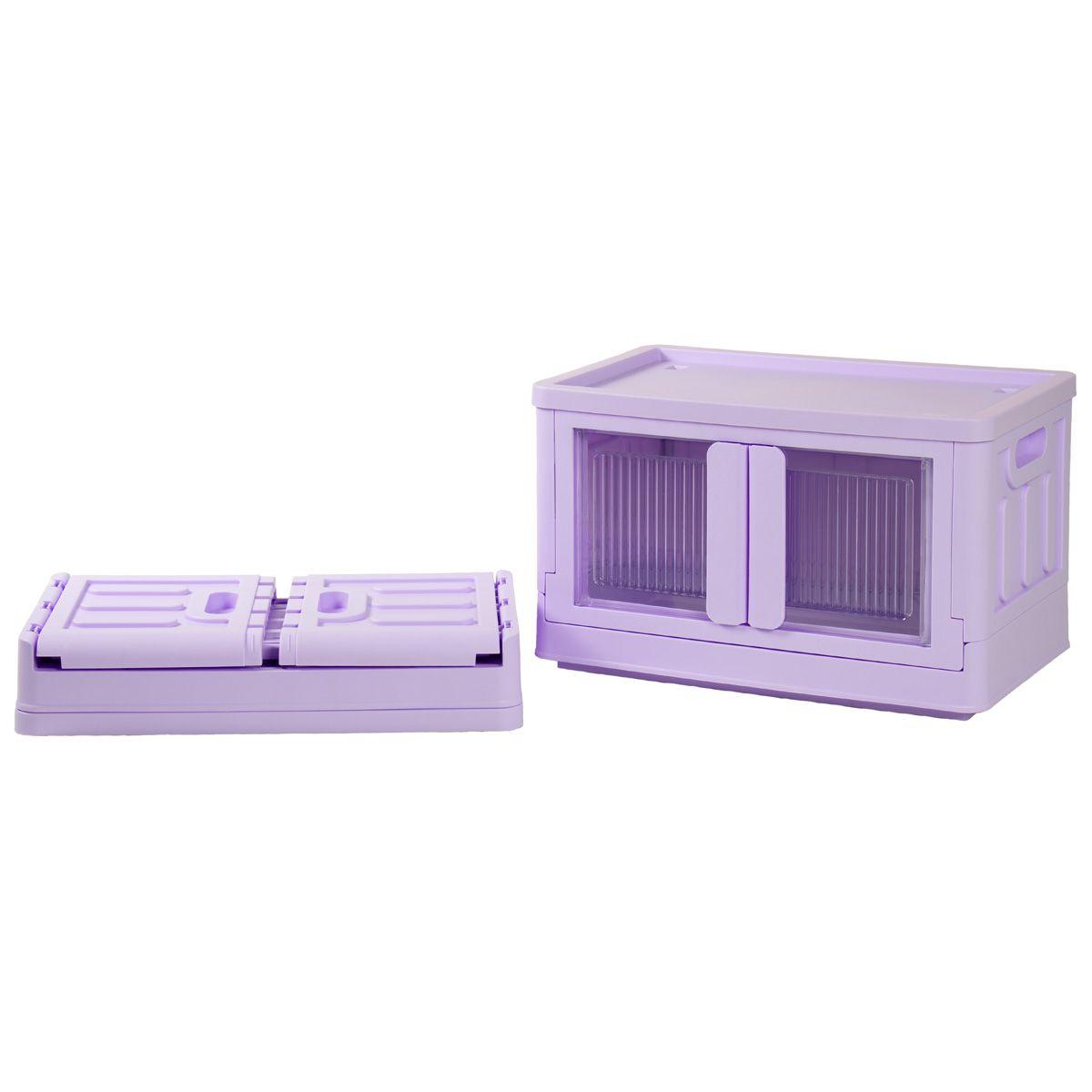 Caja Plegable Organizadora 5 Niveles Lila MQ Qrubber-3