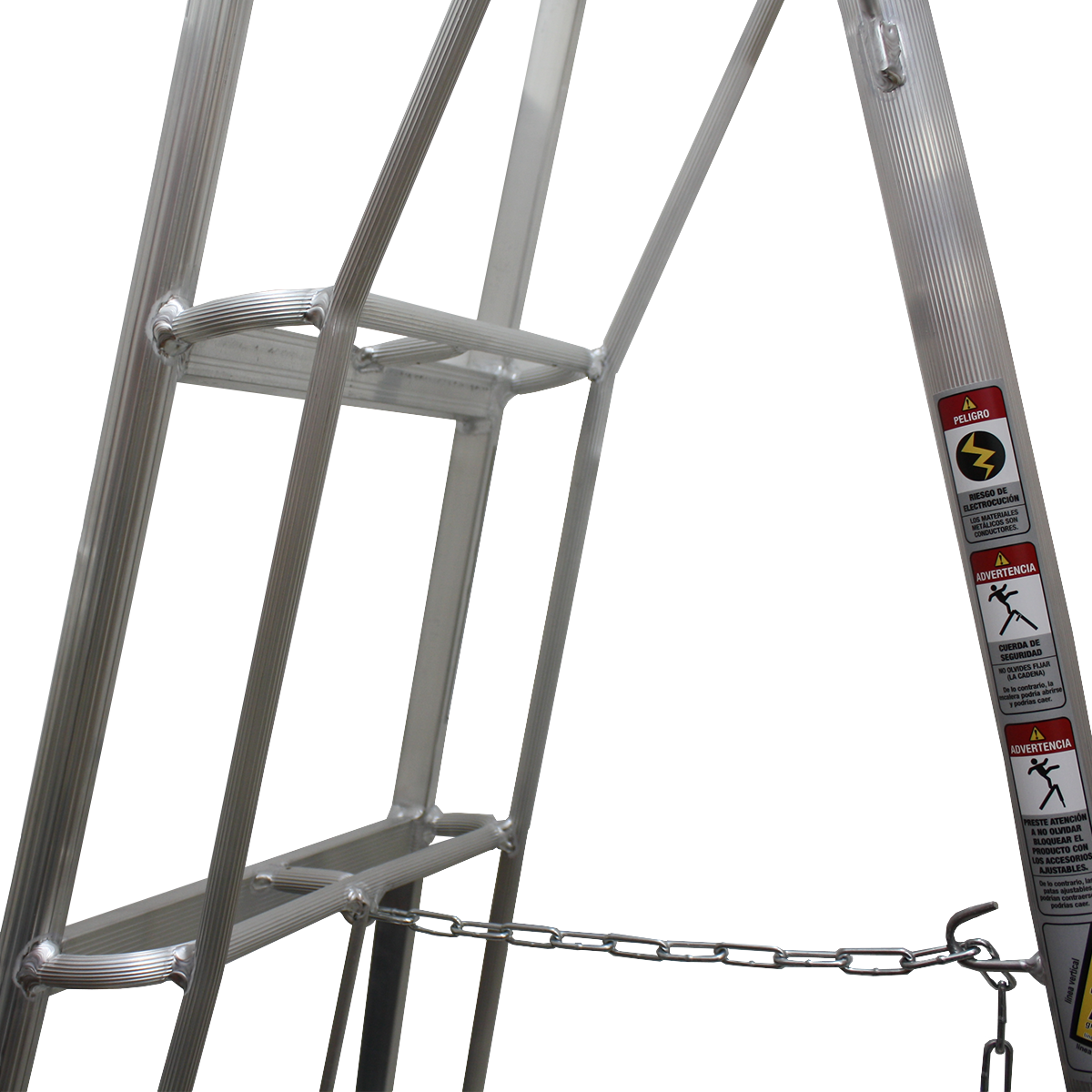 Escalera Cosechera de Aluminio 3mts - 10 peldaños QRubber-2