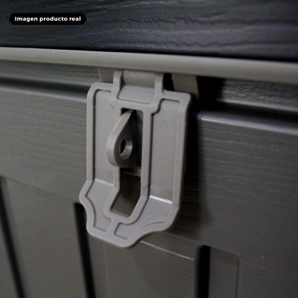 Bodega Jardín Tipo Baúl Negro 270 litros QRubber-6