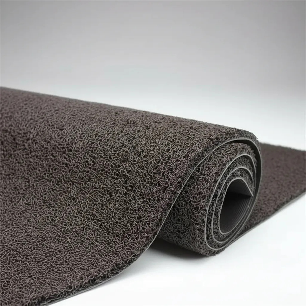 Piso PVC limpiapiés premium 1.20mt x 12 mts Gris QRubber-1